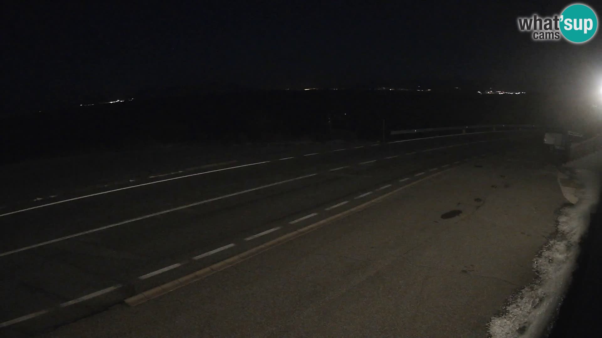 Webcam Adria-Autobahn D8 bei SENJ – Blick auf die Insel KRK