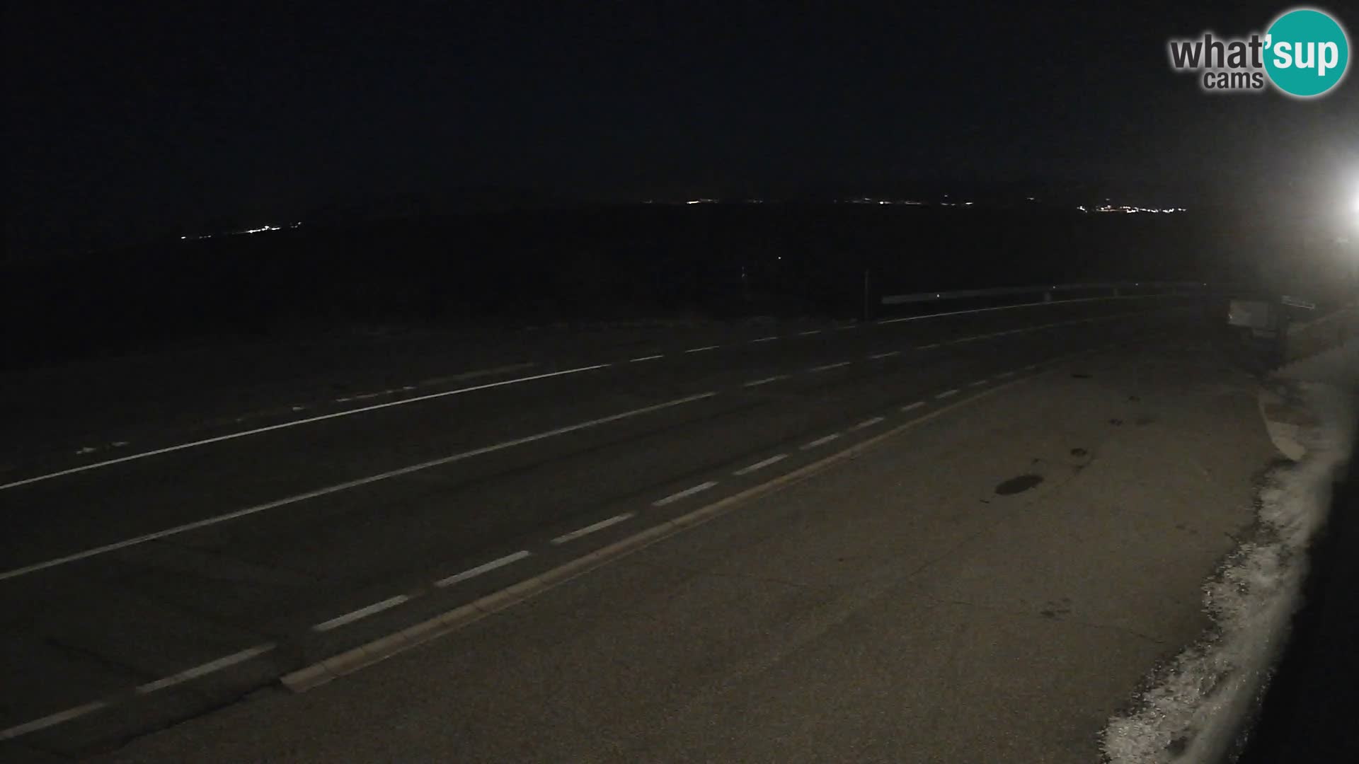 Webcam autoroute Adriatique D8 près de SENJ – vue sur l’île de KRK