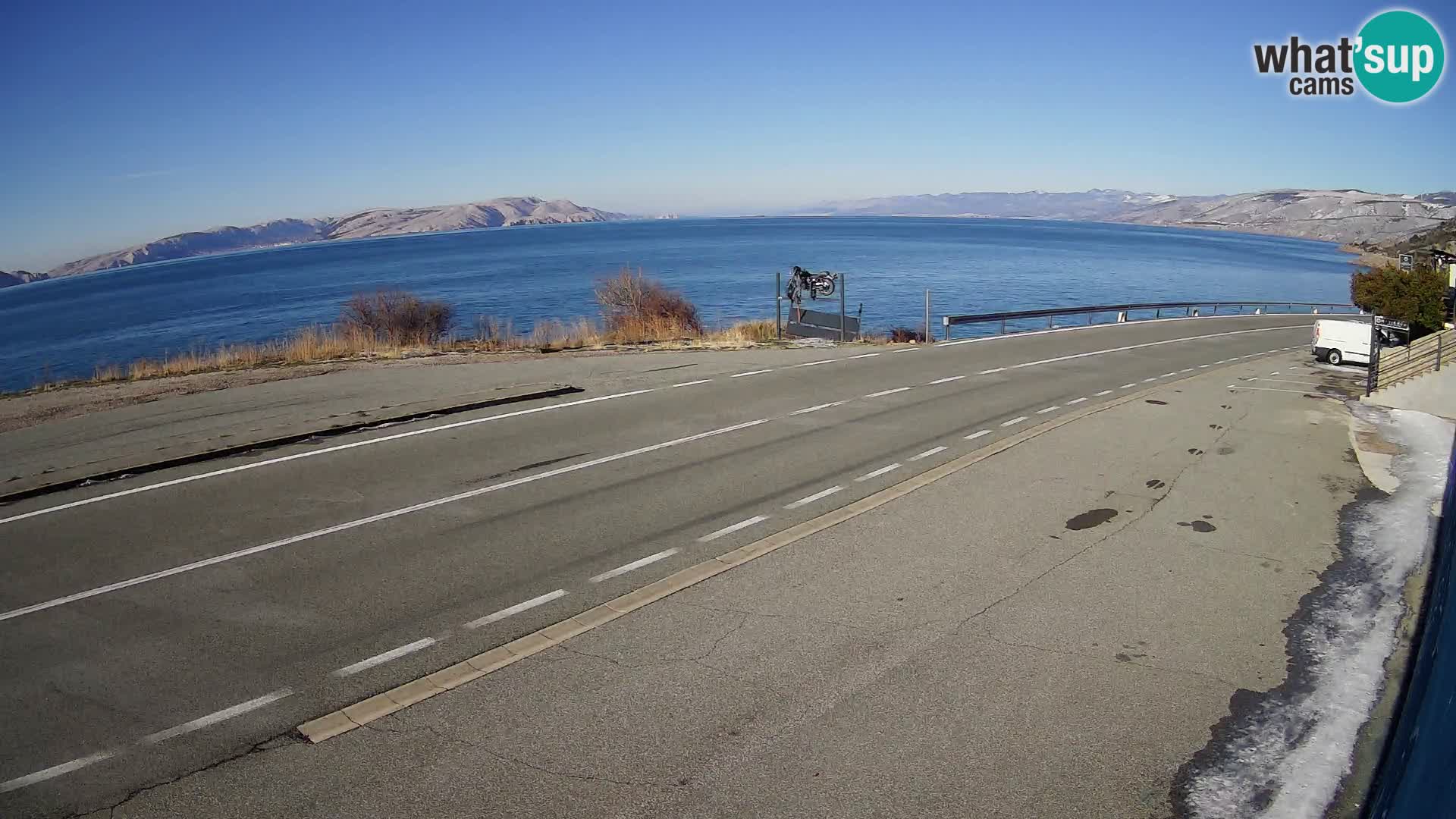 Webcam statale Adriatica D8 vicino SEGNA – Panorama su VEGLIA