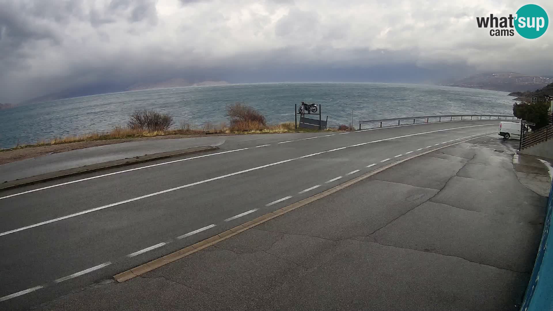 Webcam statale Adriatica D8 vicino SEGNA – Panorama su VEGLIA