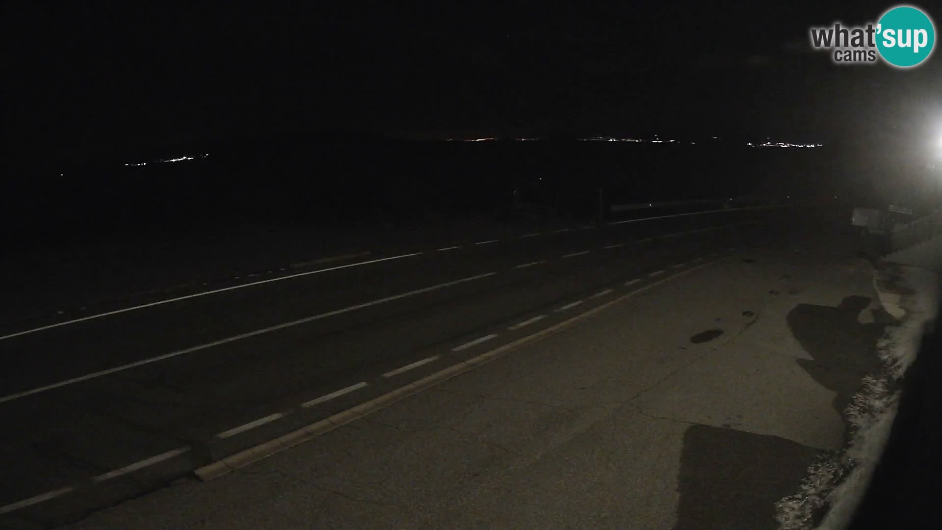 Webcam Adriatic highway D8 near SENJ – view to KRK island