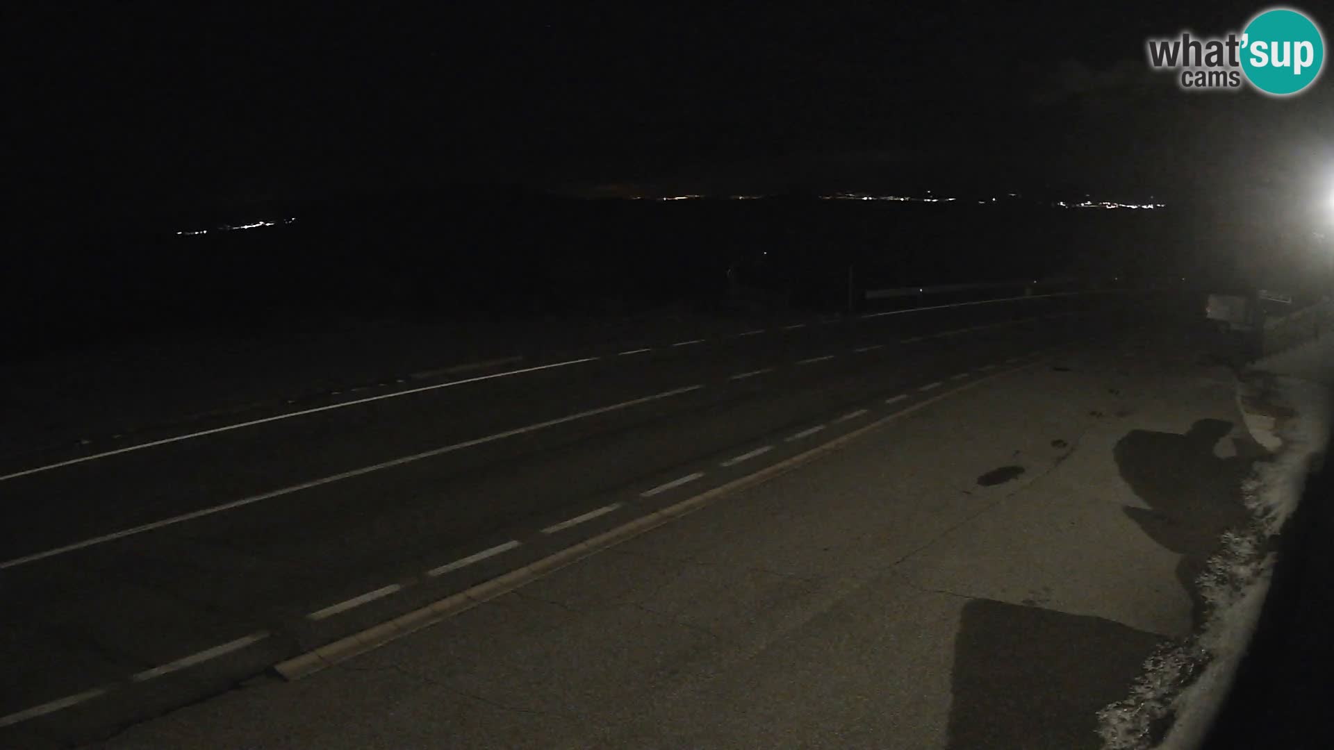 Webcam Adriatic highway D8 near SENJ – view to KRK island