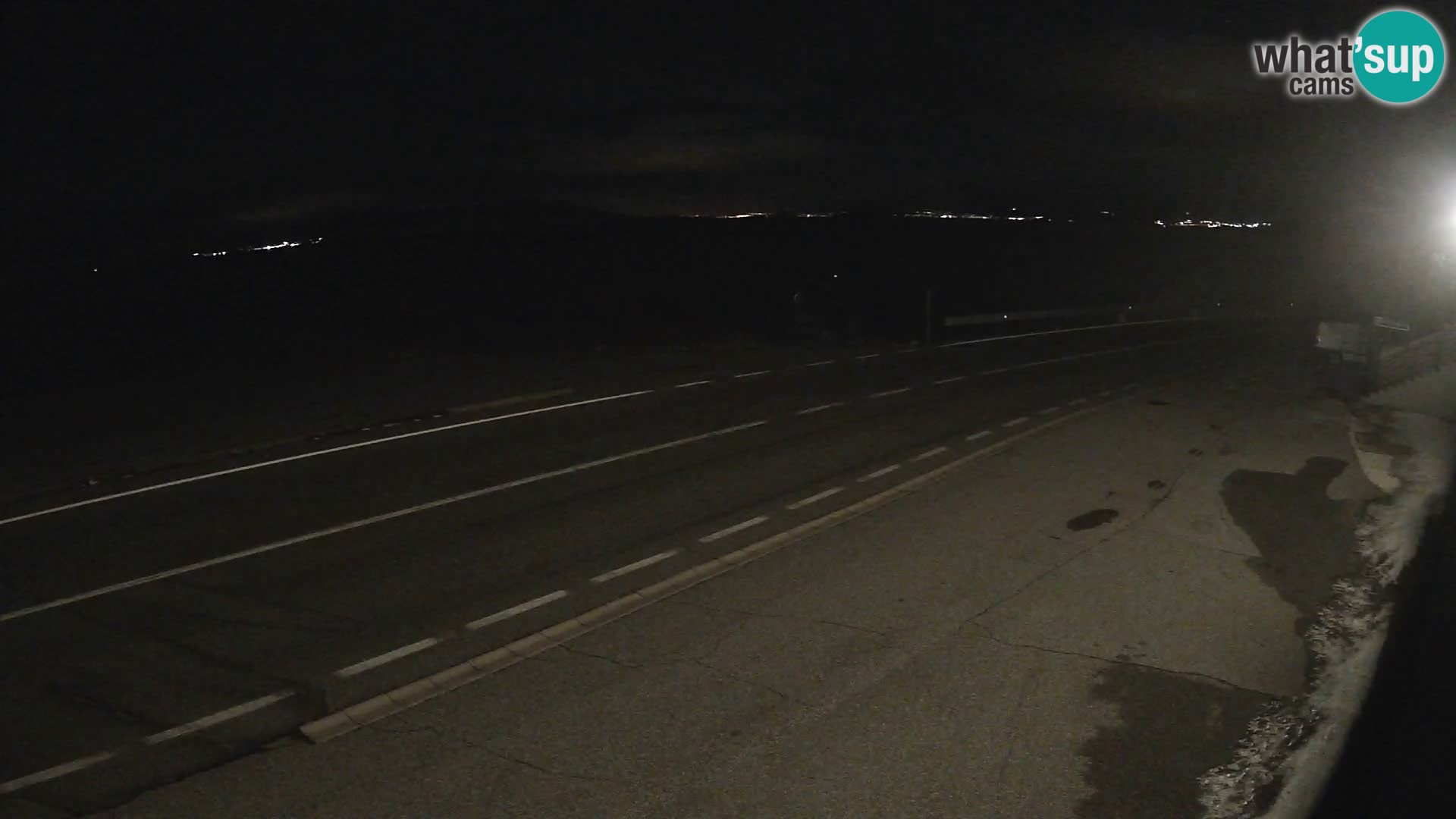 Webcam Adria-Autobahn D8 bei SENJ – Blick auf die Insel KRK