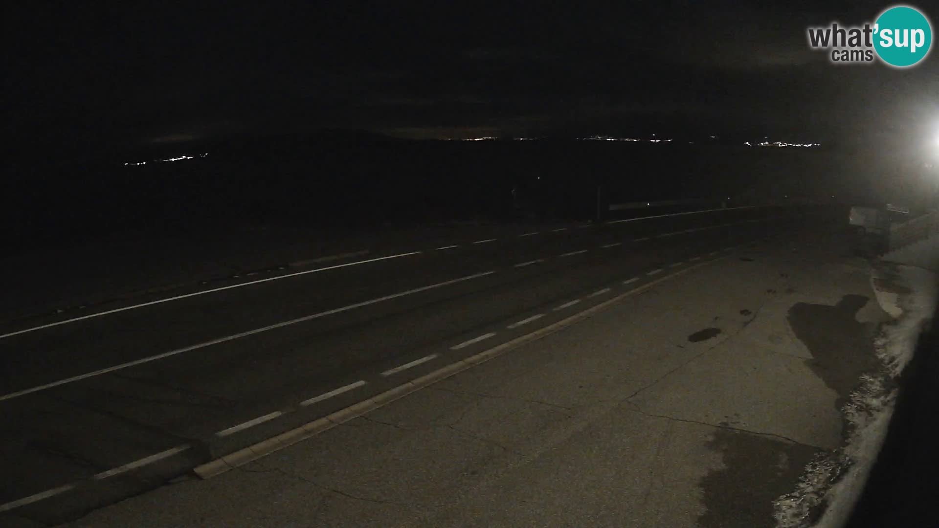 Webcam autoroute Adriatique D8 près de SENJ – vue sur l’île de KRK