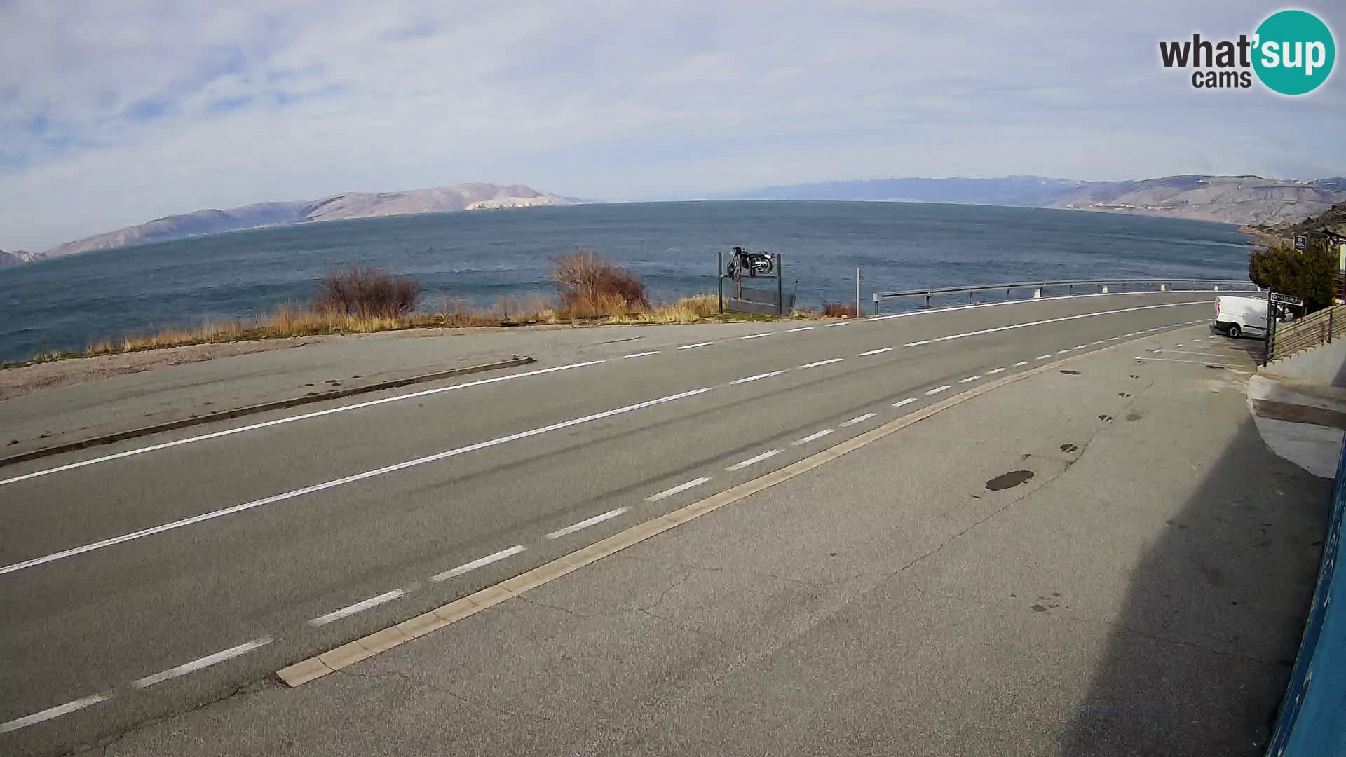 Webcam statale Adriatica D8 vicino SEGNA – Panorama su VEGLIA