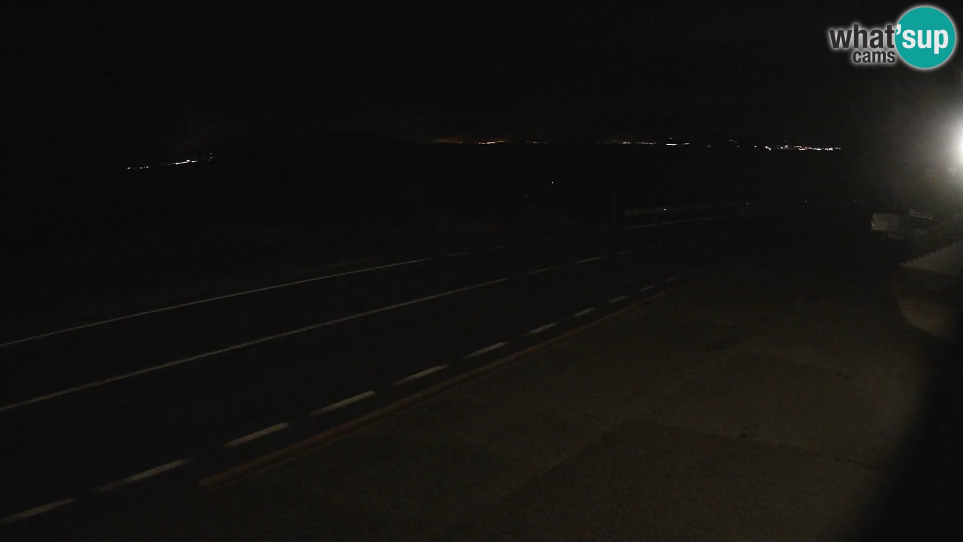 Webcam autoroute Adriatique D8 près de SENJ – vue sur l’île de KRK