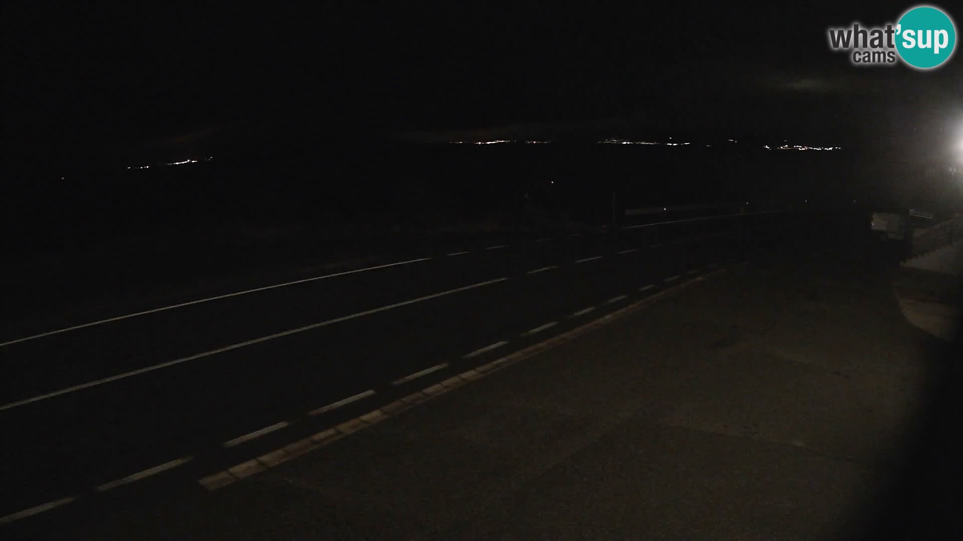 Webcam Adria-Autobahn D8 bei SENJ – Blick auf die Insel KRK