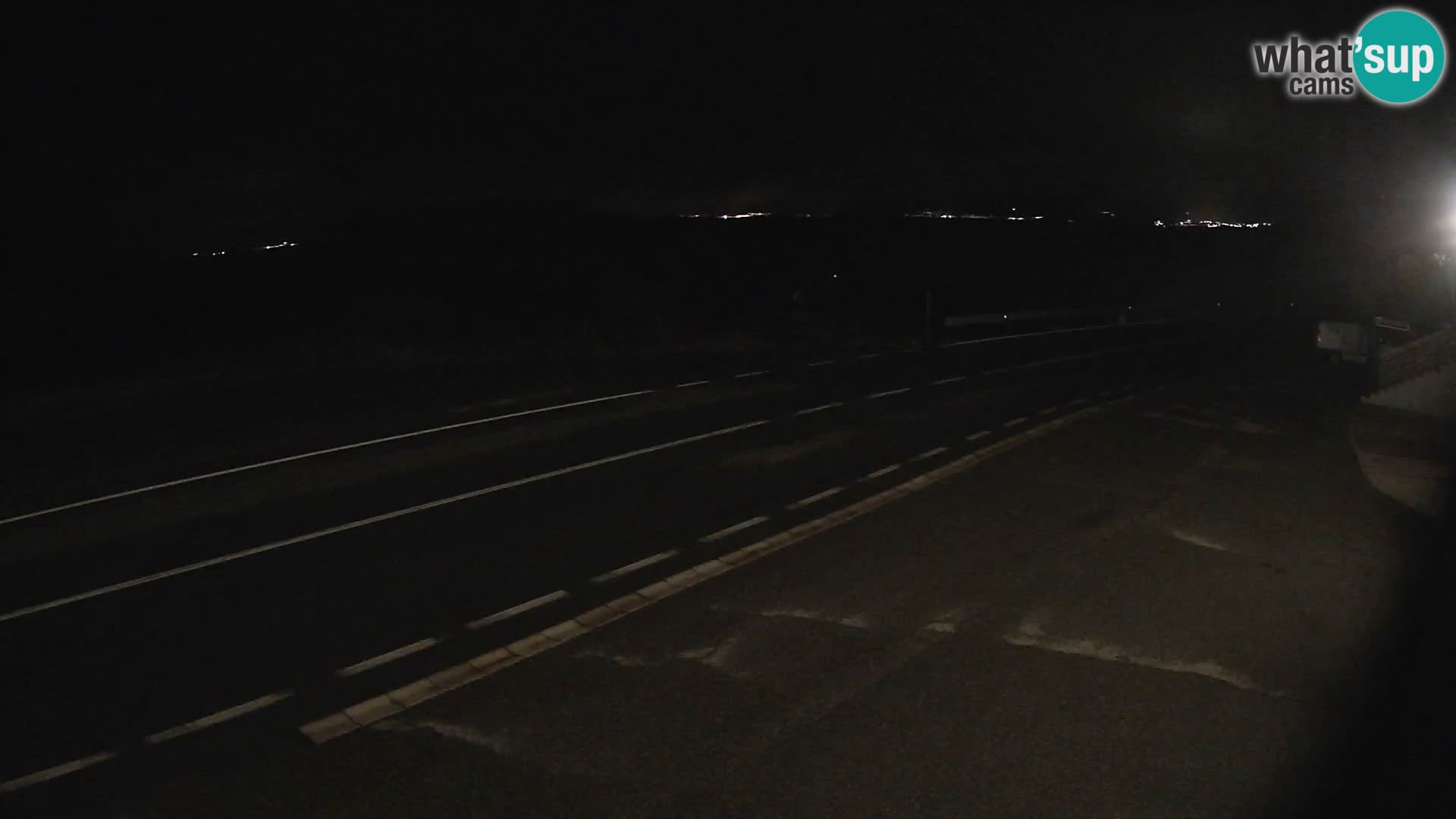 Webcam autoroute Adriatique D8 près de SENJ – vue sur l’île de KRK