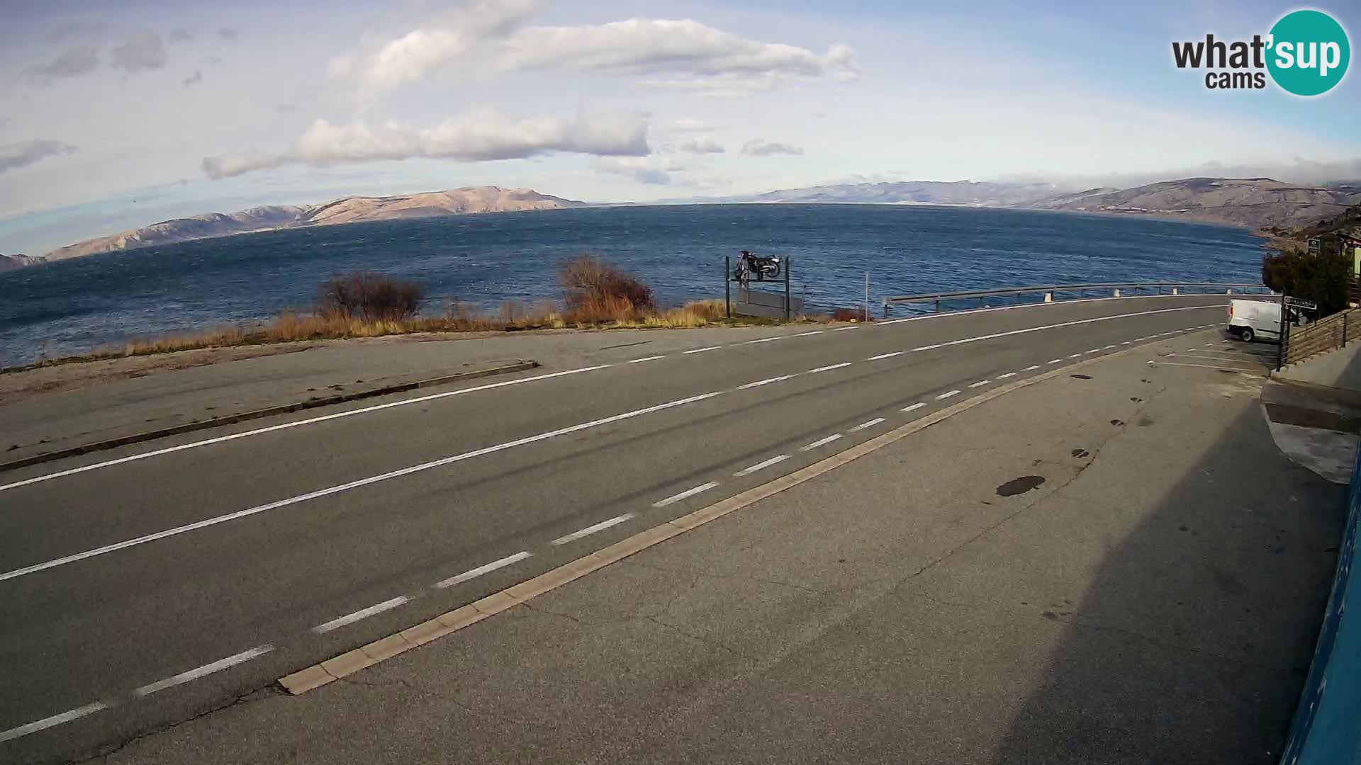 Webcam statale Adriatica D8 vicino SEGNA – Panorama su VEGLIA