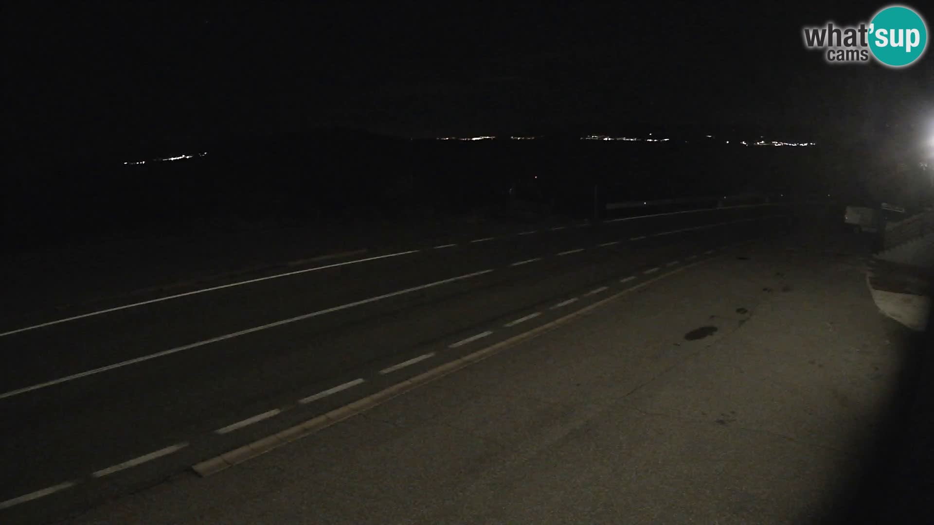 Webcam Adria-Autobahn D8 bei SENJ – Blick auf die Insel KRK