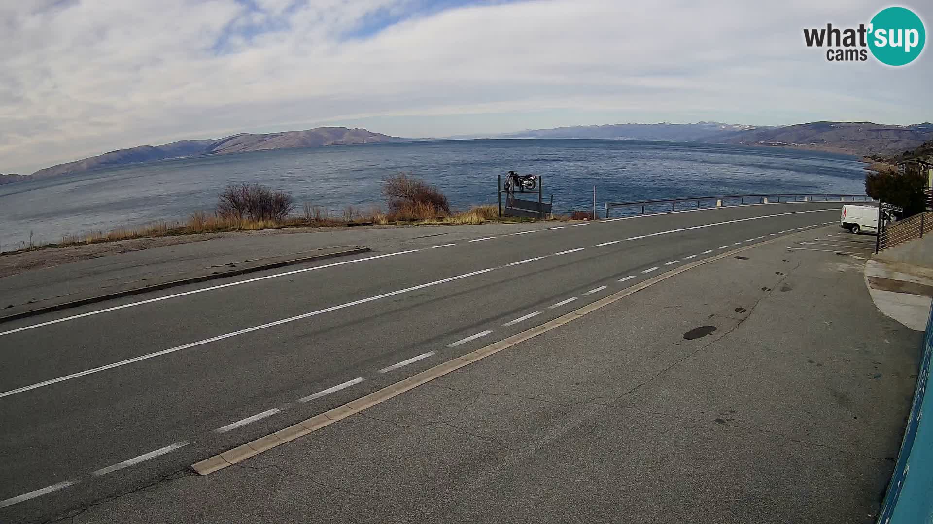 Webcam statale Adriatica D8 vicino SEGNA – Panorama su VEGLIA