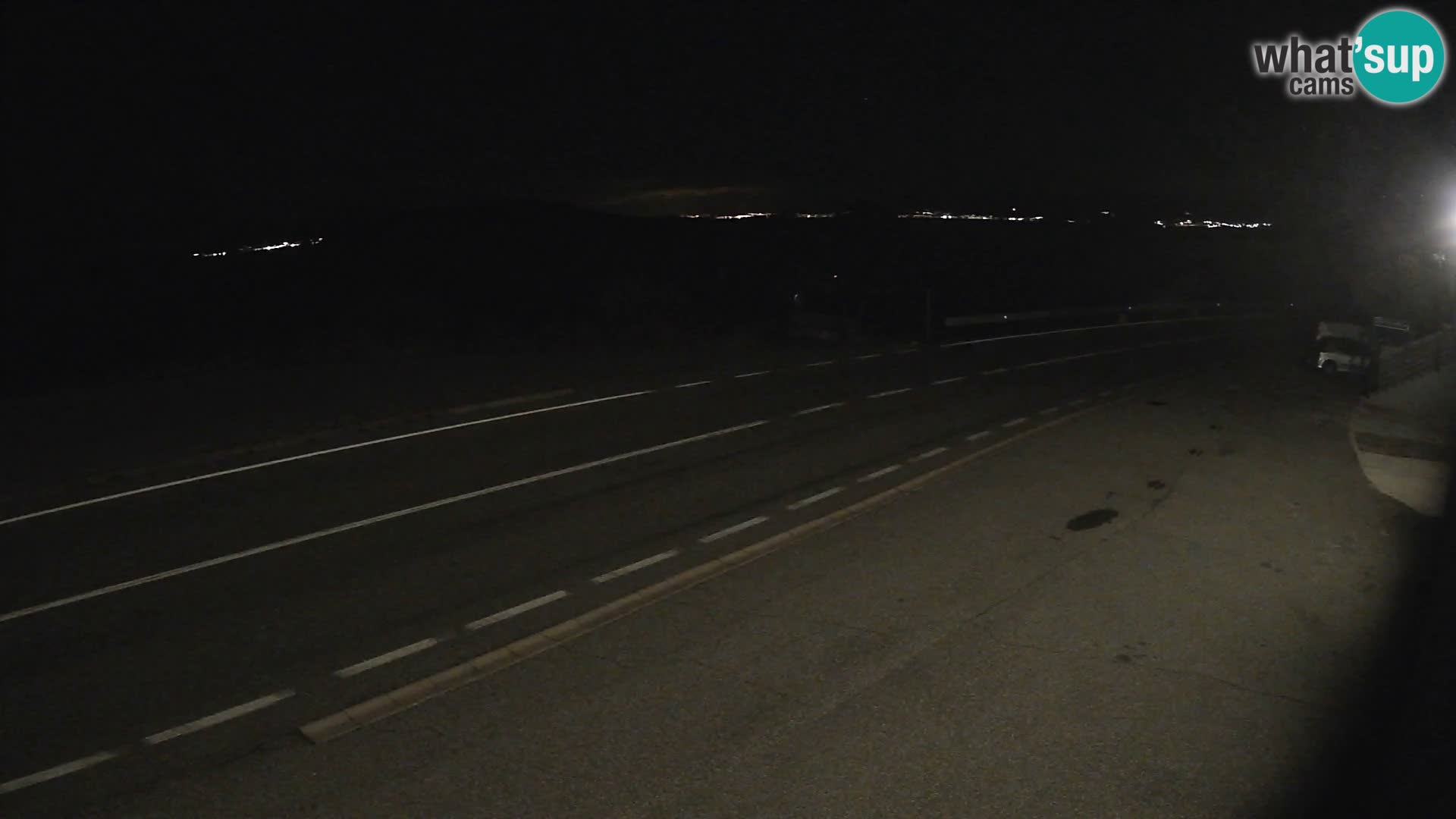 Webcam Adria-Autobahn D8 bei SENJ – Blick auf die Insel KRK