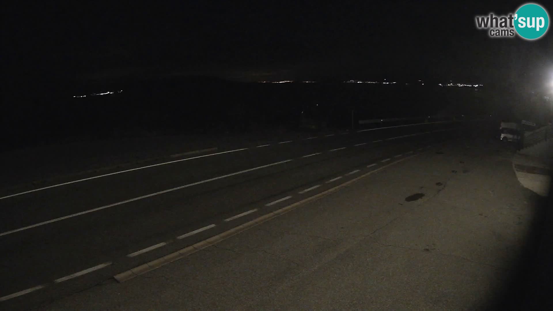 Webcam autoroute Adriatique D8 près de SENJ – vue sur l’île de KRK