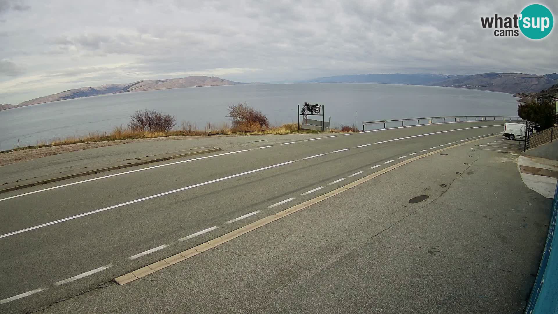 Web kamera Jadranska Magistrala kod SENJa – pogled na KRK