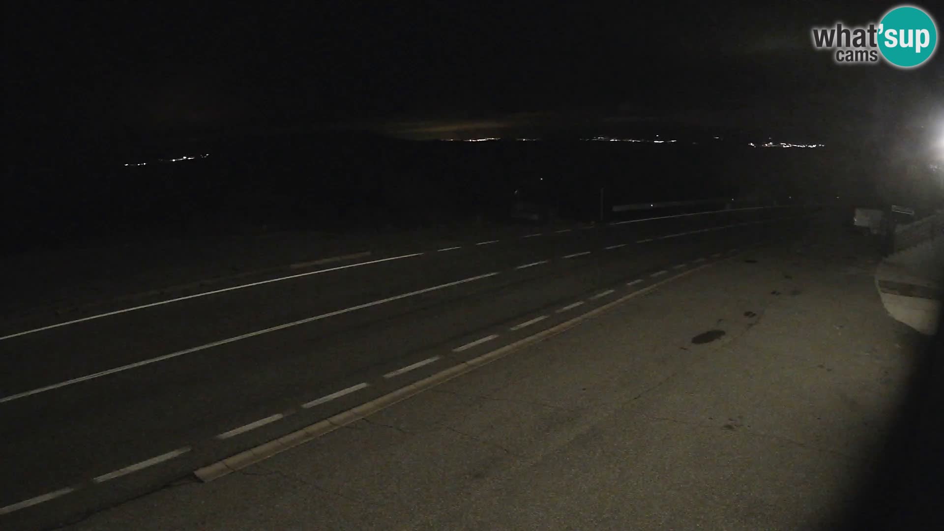 Webcam autoroute Adriatique D8 près de SENJ – vue sur l’île de KRK