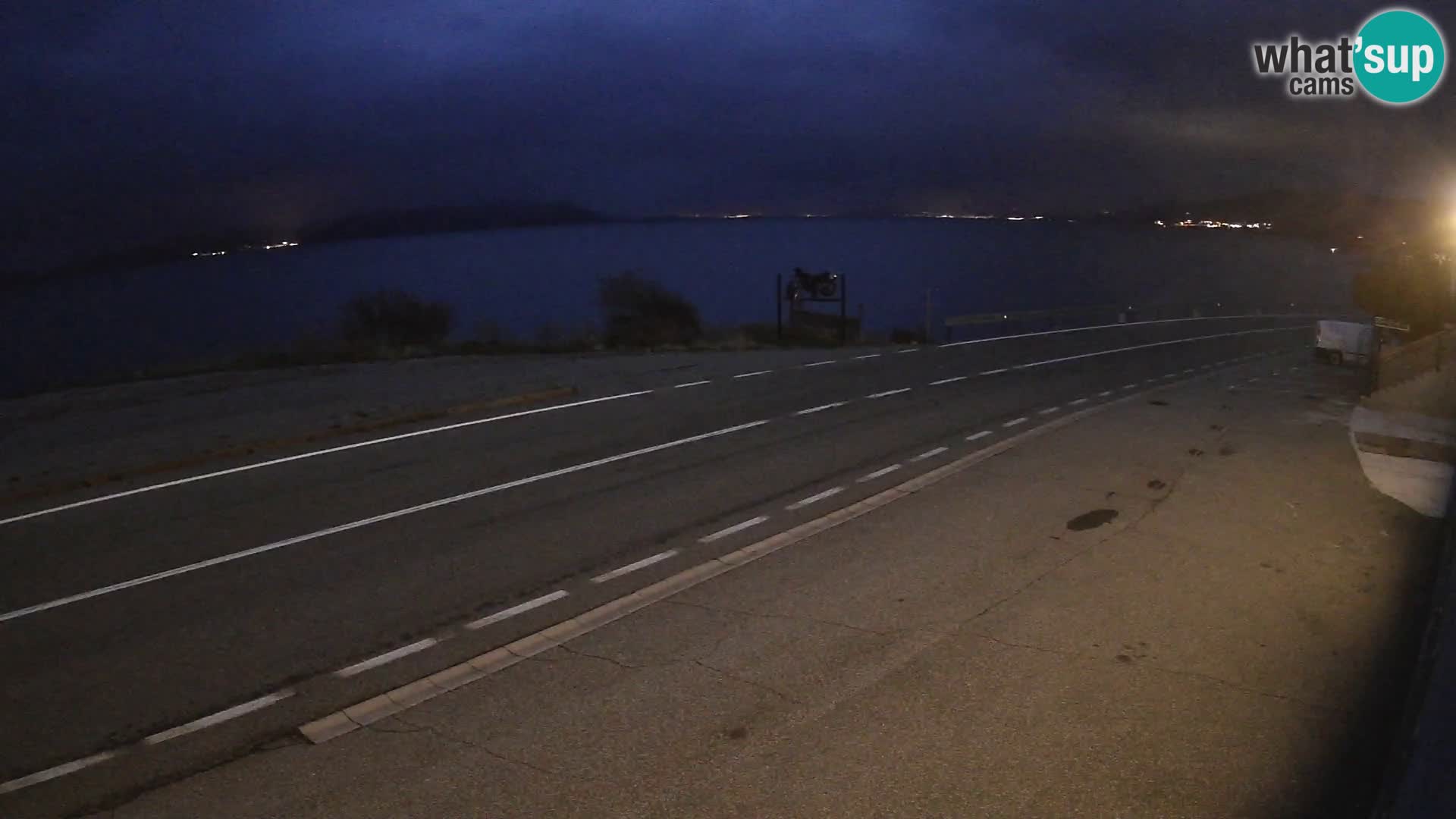 Webcam autoroute Adriatique D8 près de SENJ – vue sur l’île de KRK