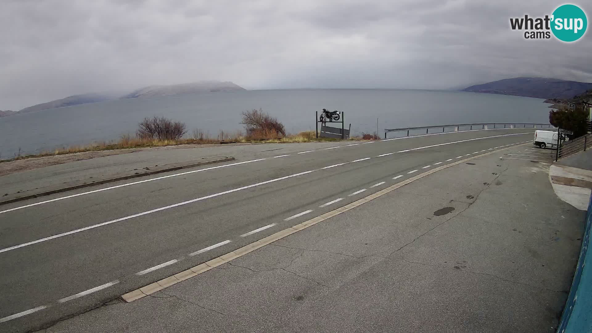 Web kamera Jadranska Magistrala kod SENJa – pogled na KRK