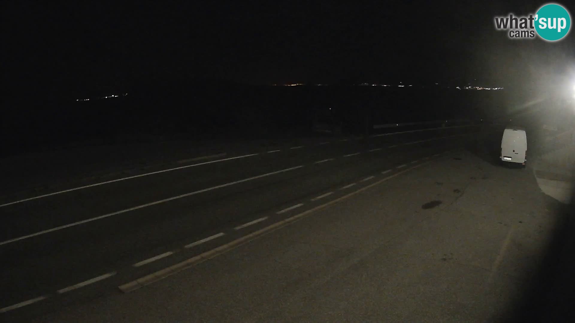 Webcam Adria-Autobahn D8 bei SENJ – Blick auf die Insel KRK