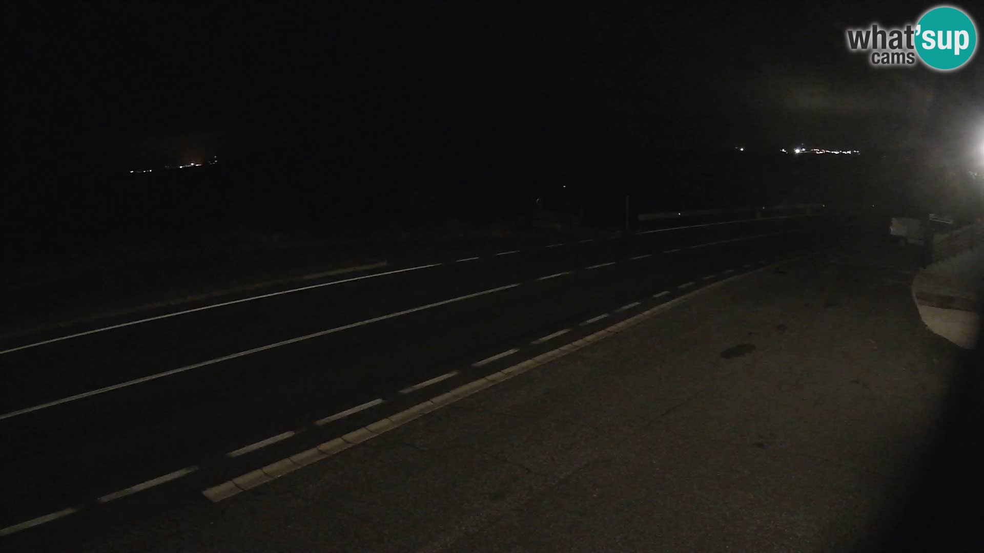 Webcam autopista adriática D8 cerca de SENJ – vista de la isla de KRK