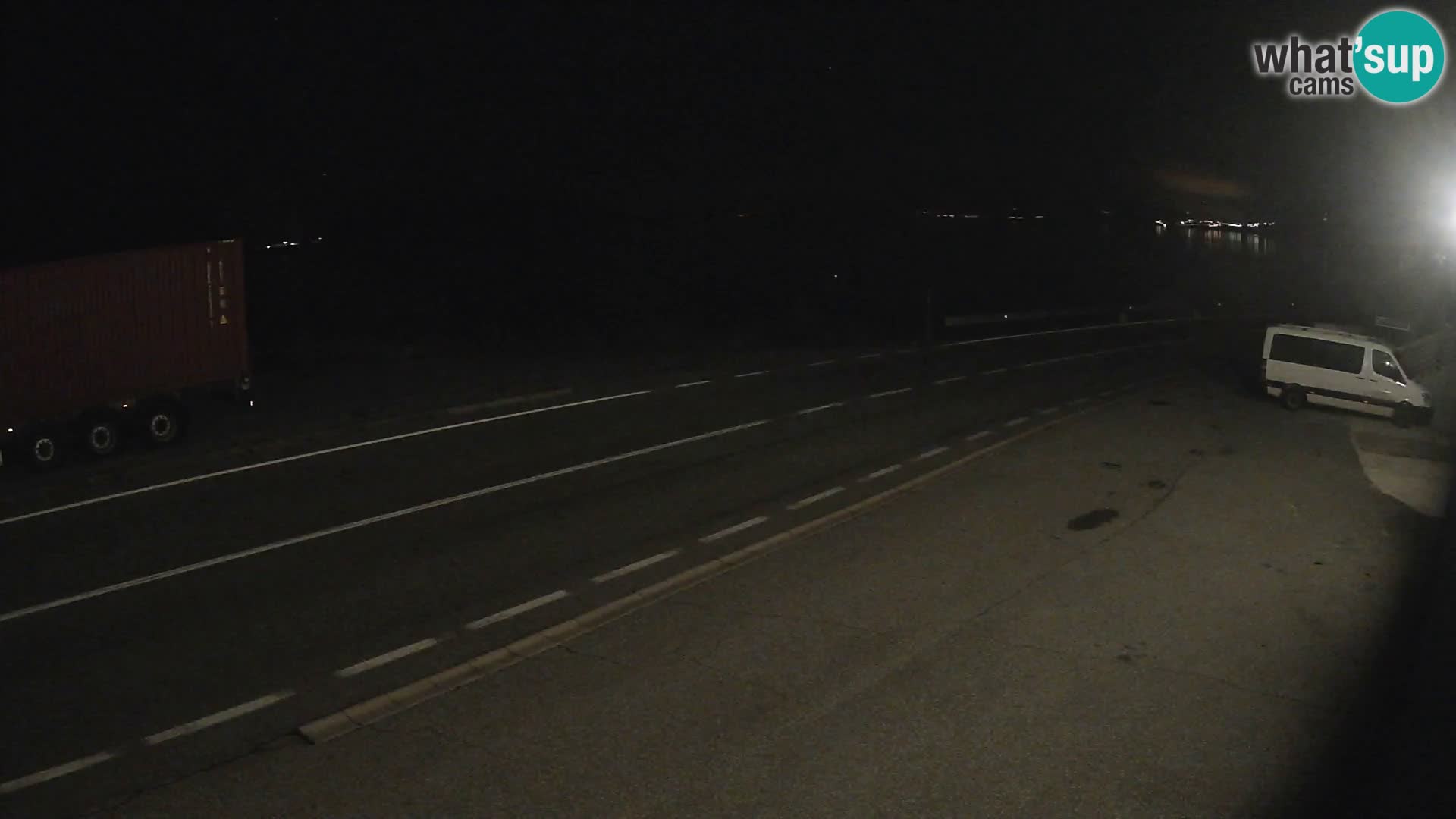 Webcam Adriatic highway D8 near SENJ – view to KRK island