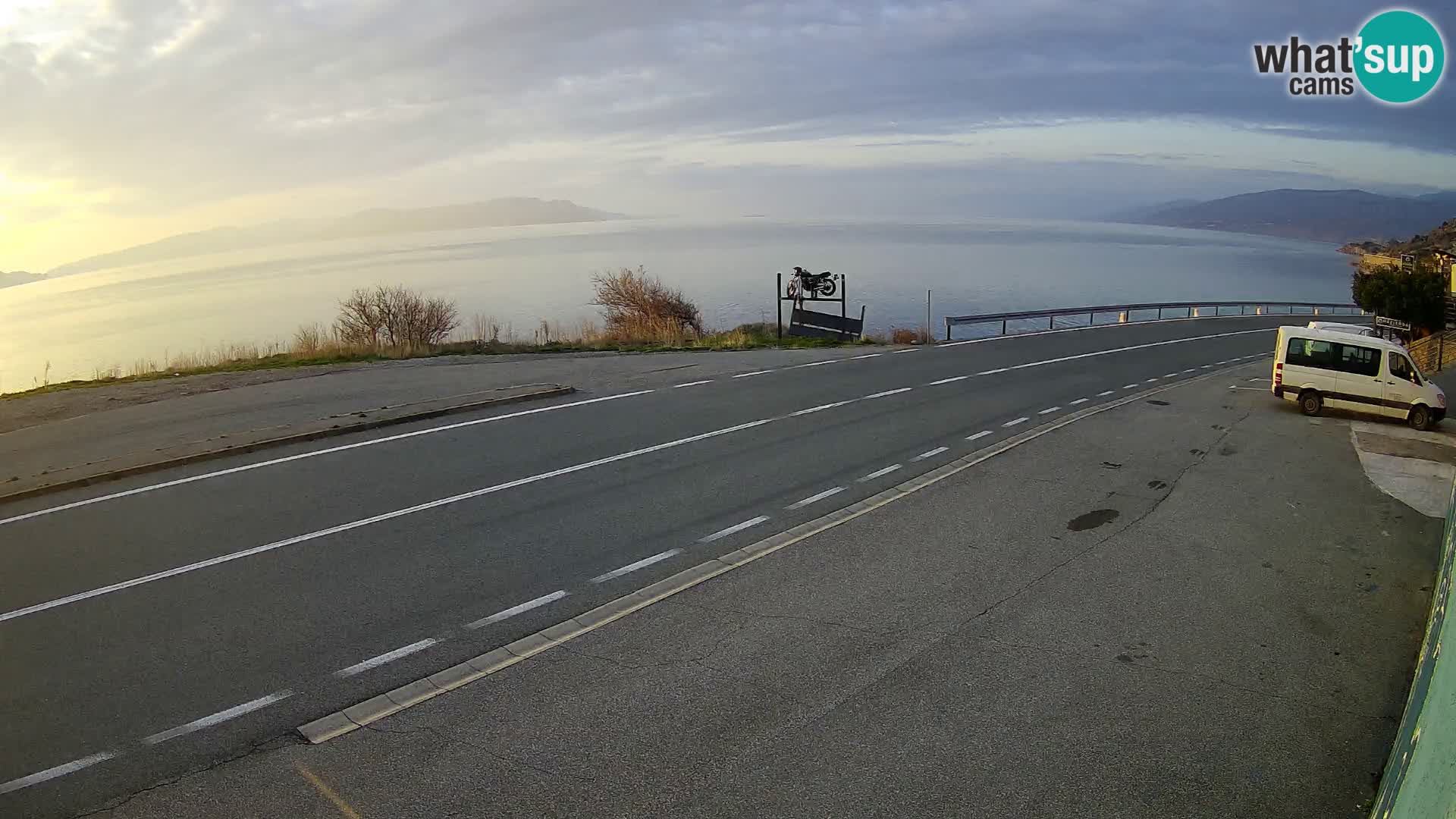 Webcam statale Adriatica D8 vicino SEGNA – Panorama su VEGLIA