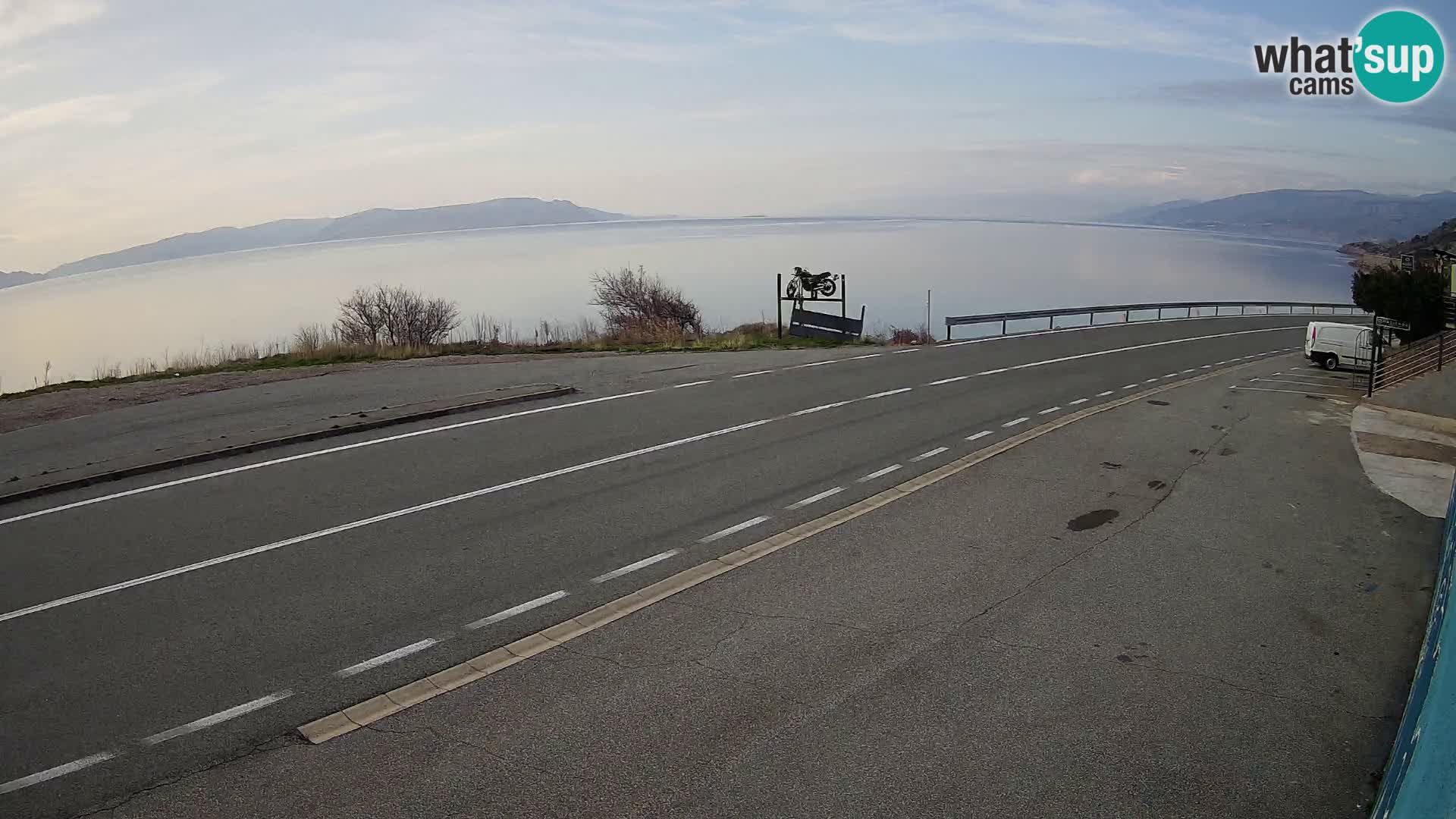 Webcam statale Adriatica D8 vicino SEGNA – Panorama su VEGLIA