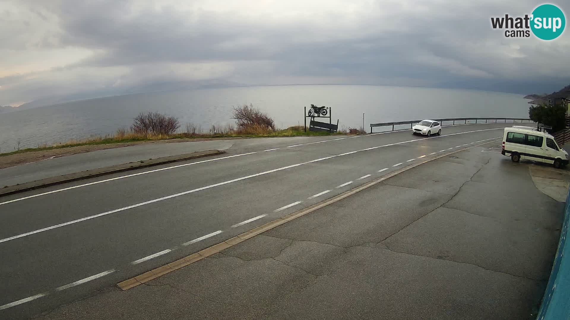 Webcam statale Adriatica D8 vicino SEGNA – Panorama su VEGLIA