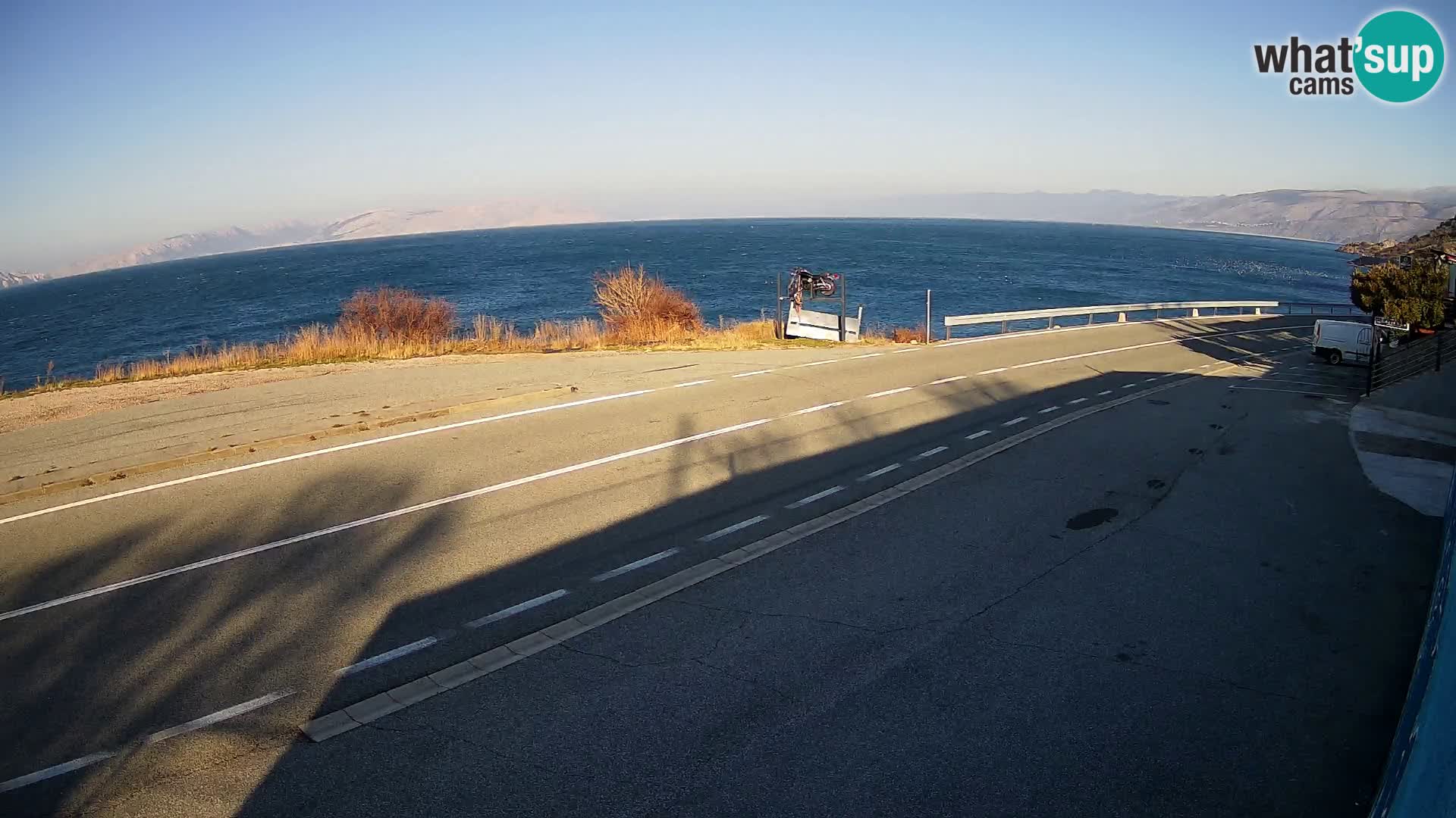 Webcam statale Adriatica D8 vicino SEGNA – Panorama su VEGLIA