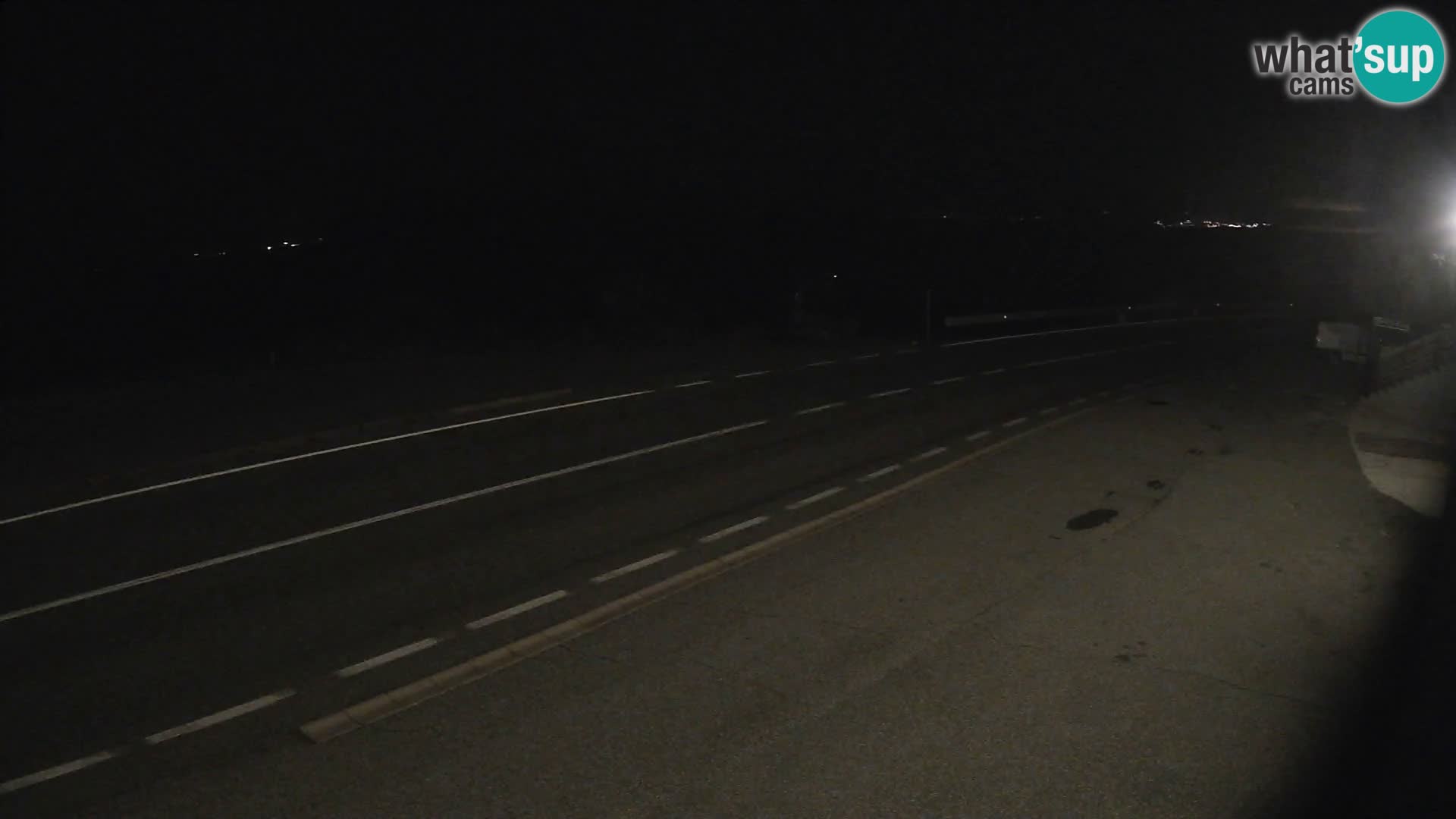 Webcam Adriatic highway D8 near SENJ – view to KRK island