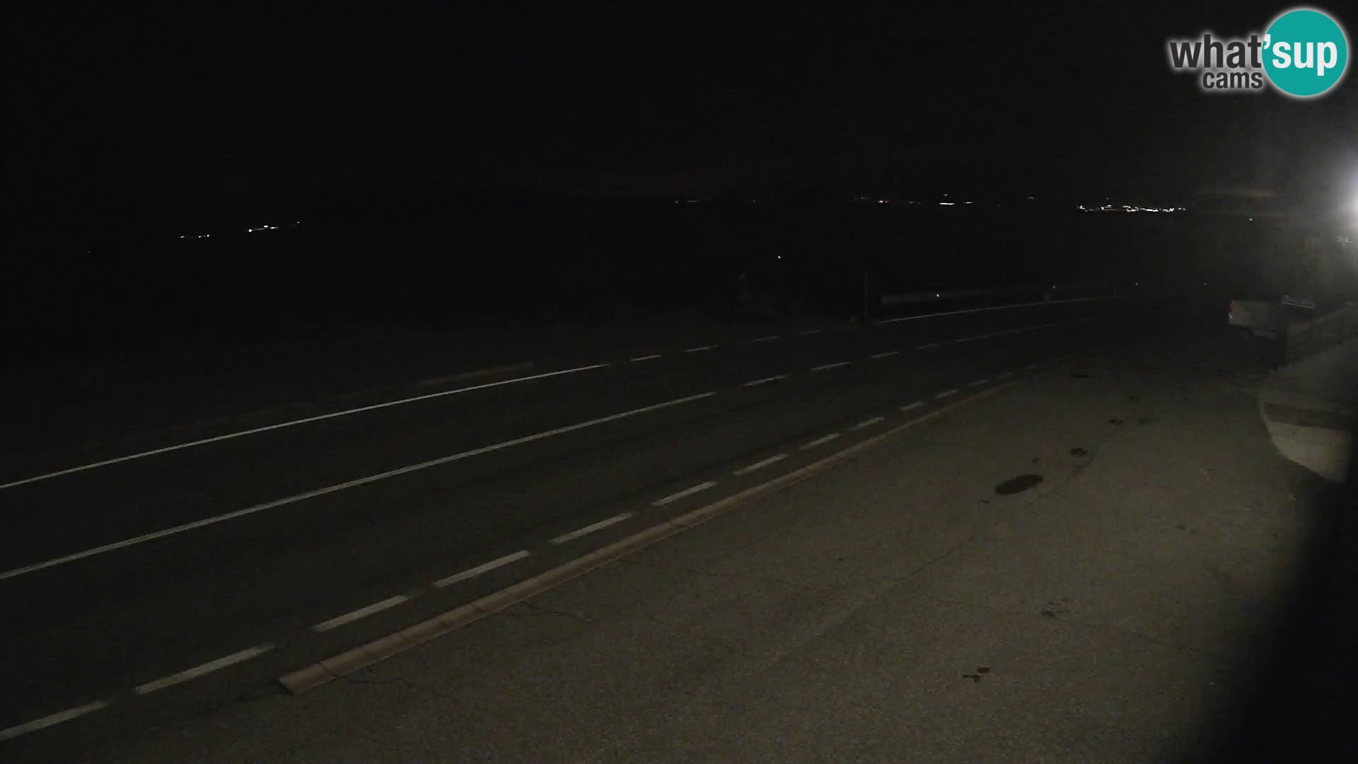 Webcam statale Adriatica D8 vicino SEGNA – Panorama su VEGLIA