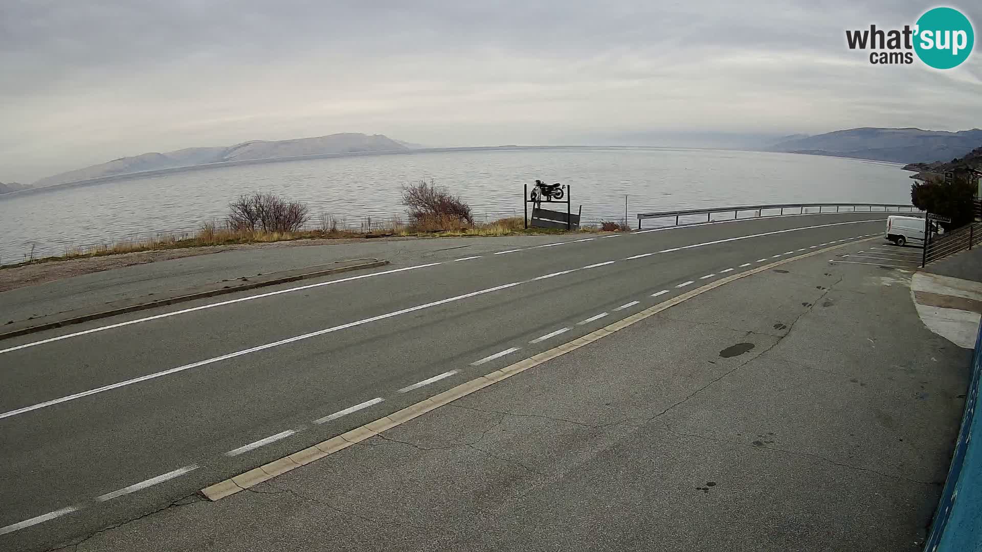 Web kamera Jadranska Magistrala kod SENJa – pogled na KRK