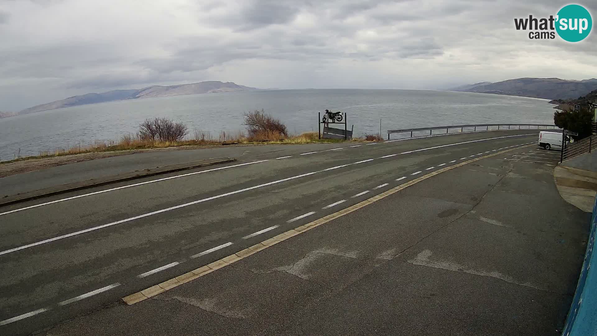 Webcam statale Adriatica D8 vicino SEGNA – Panorama su VEGLIA