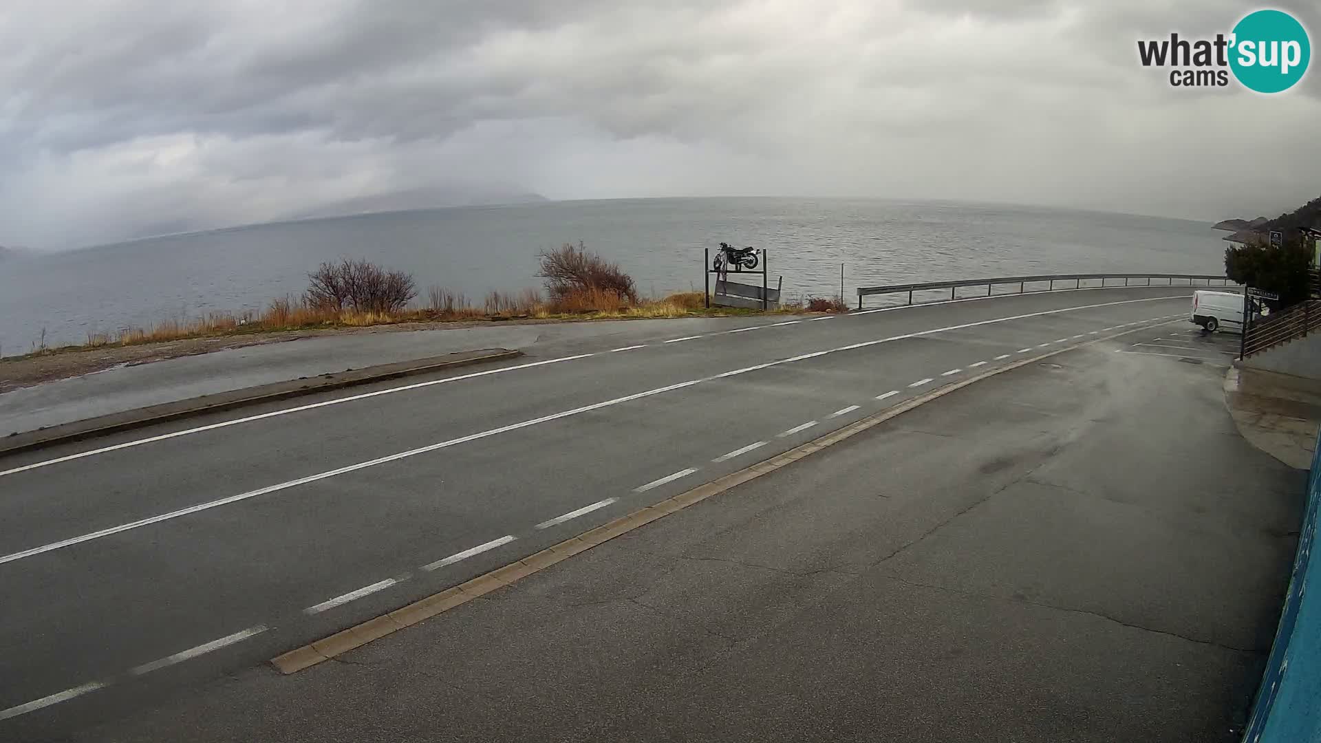 Webcam statale Adriatica D8 vicino SEGNA – Panorama su VEGLIA