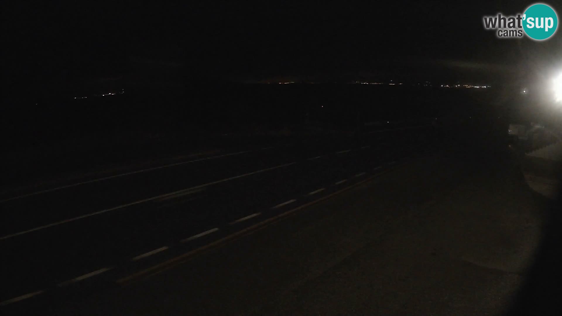 Webcam autoroute Adriatique D8 près de SENJ – vue sur l’île de KRK