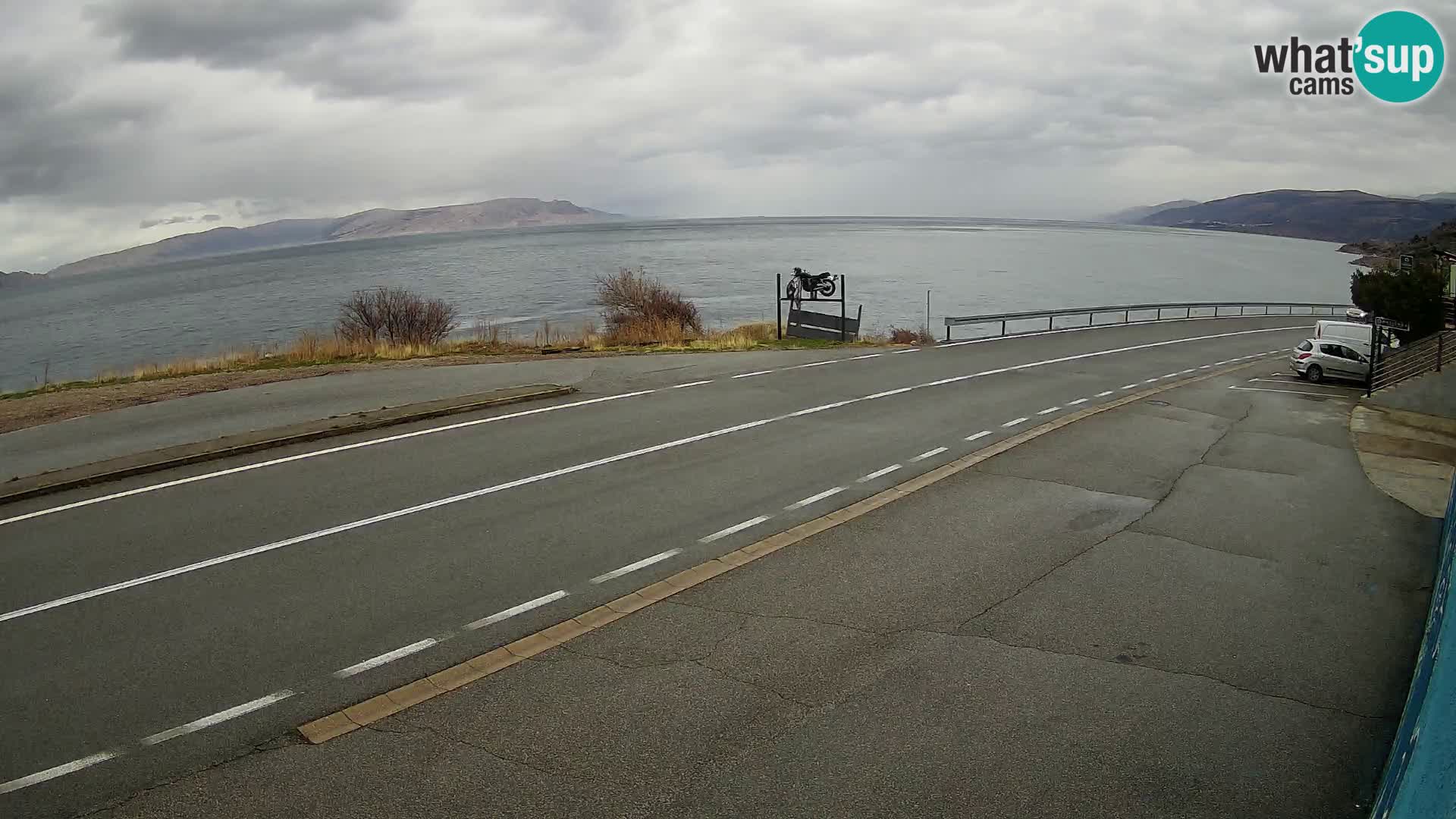 Webcam statale Adriatica D8 vicino SEGNA – Panorama su VEGLIA