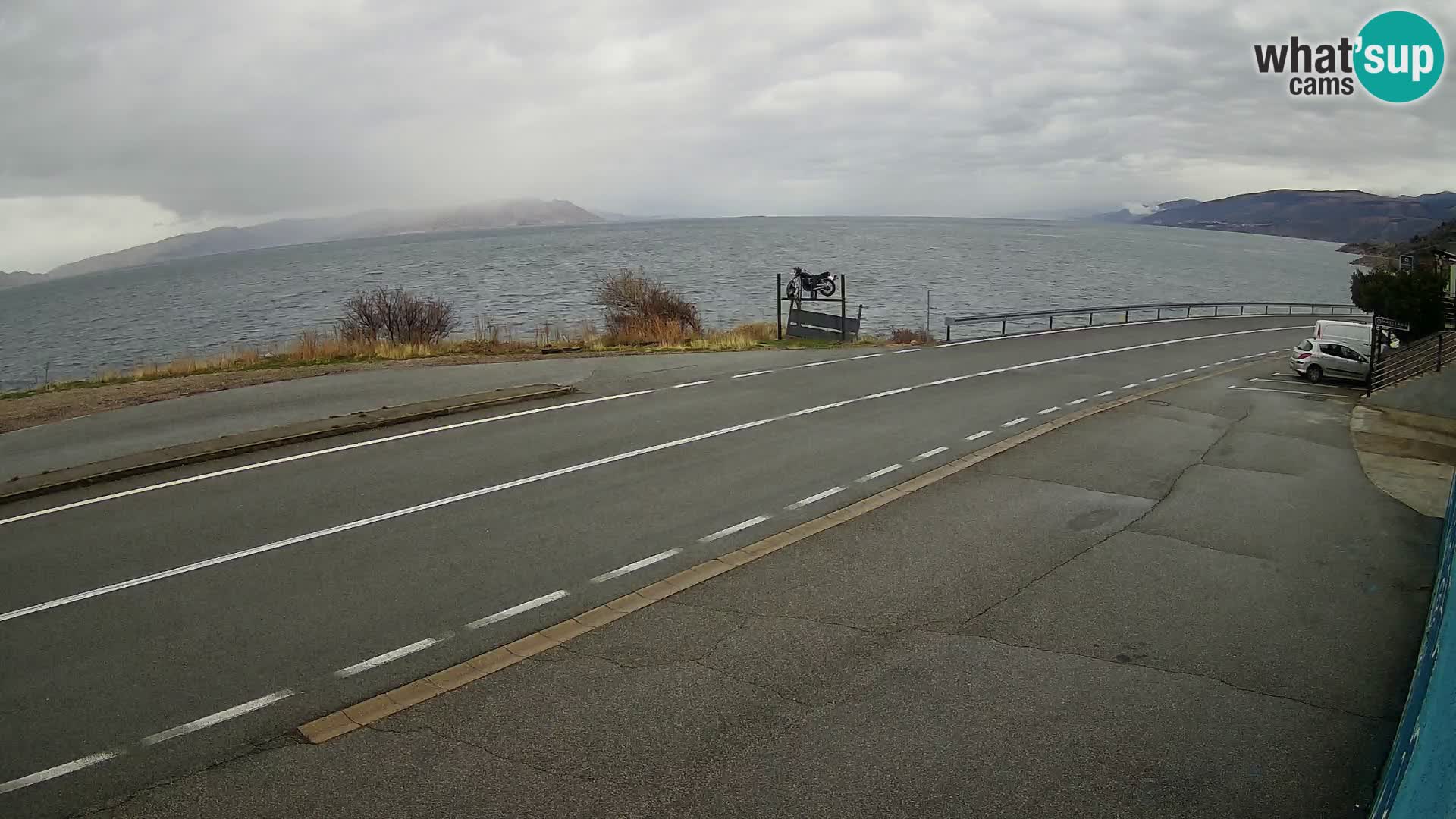 Webcam statale Adriatica D8 vicino SEGNA – Panorama su VEGLIA