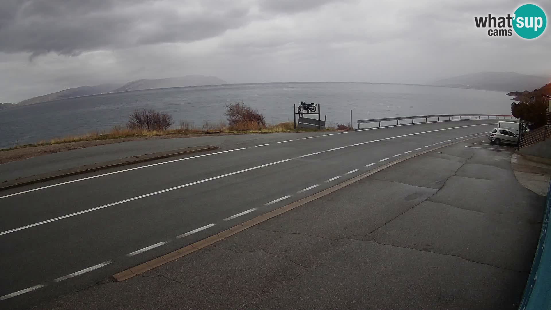 Webcam statale Adriatica D8 vicino SEGNA – Panorama su VEGLIA