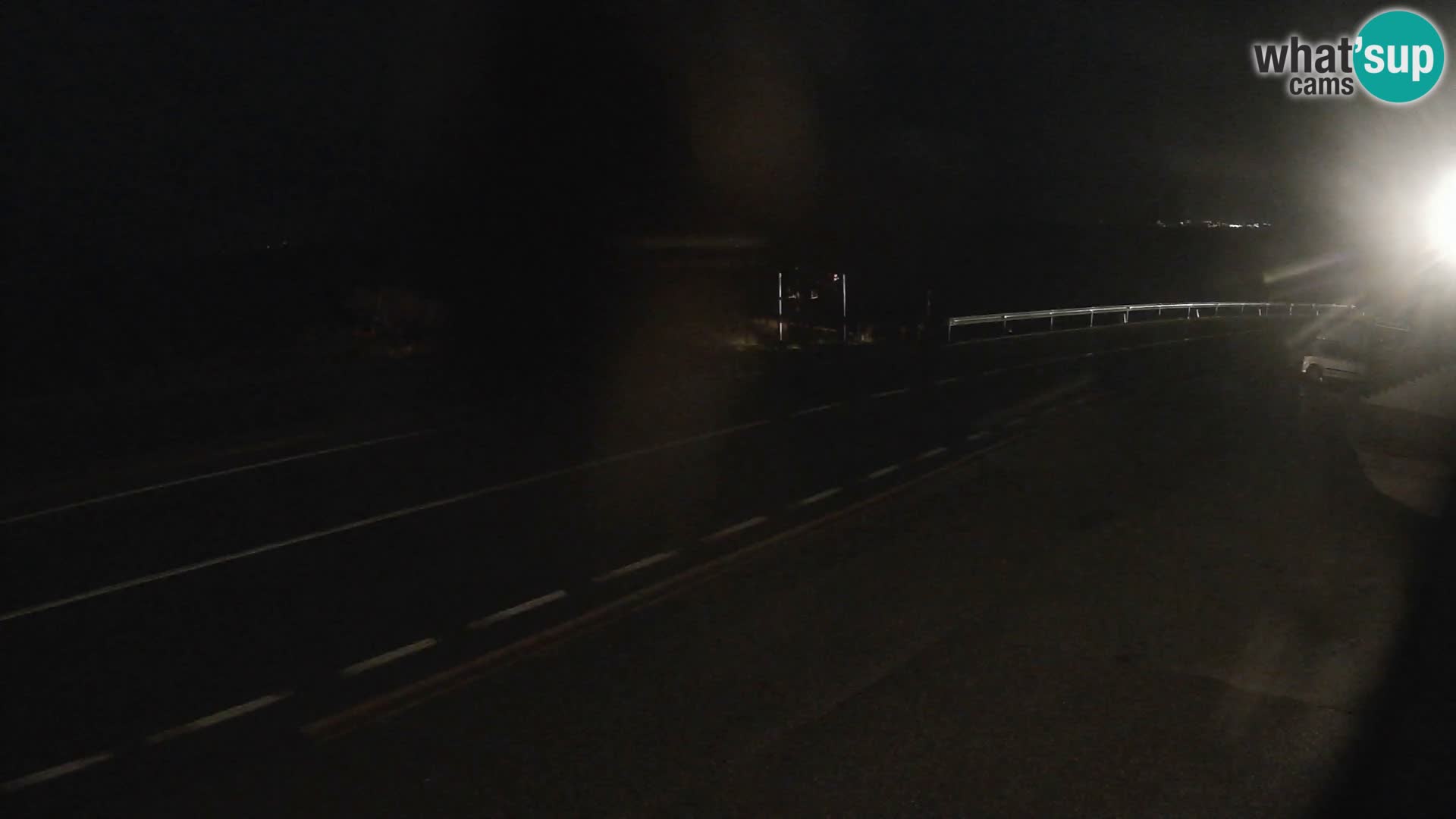 Webcam Adriatic highway D8 near SENJ – view to KRK island