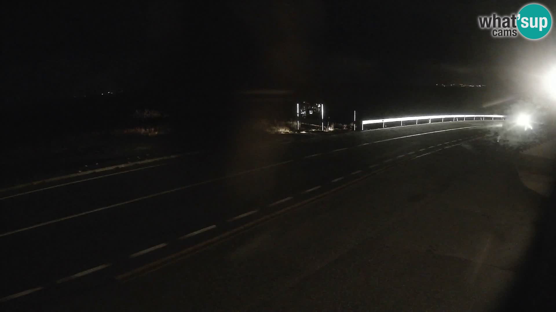 Webcam Adriatic highway D8 near SENJ – view to KRK island