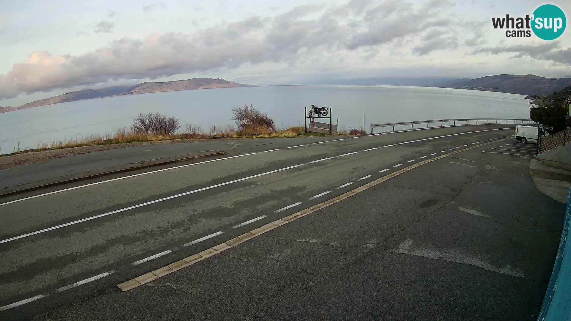 Webcam statale Adriatica D8 vicino SEGNA – Panorama su VEGLIA