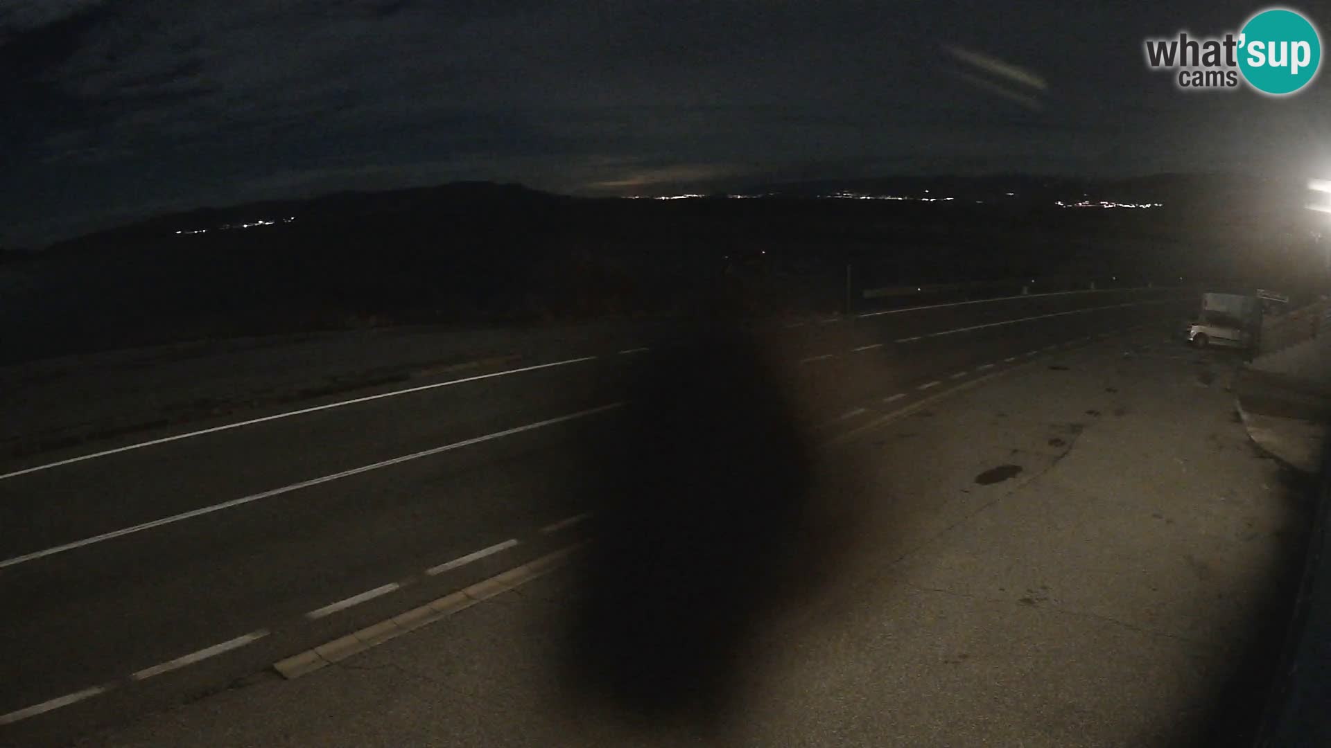 Webcam Adriatic highway D8 near SENJ – view to KRK island