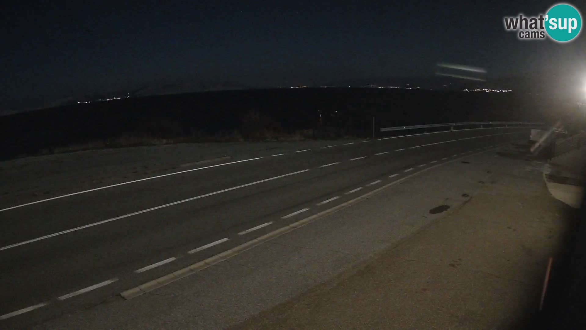 Webcam autoroute Adriatique D8 près de SENJ – vue sur l’île de KRK