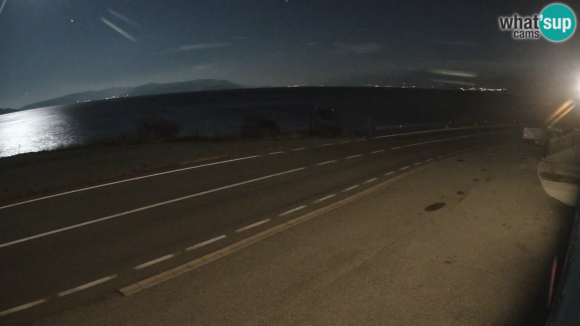 Webcam statale Adriatica D8 vicino SEGNA – Panorama su VEGLIA