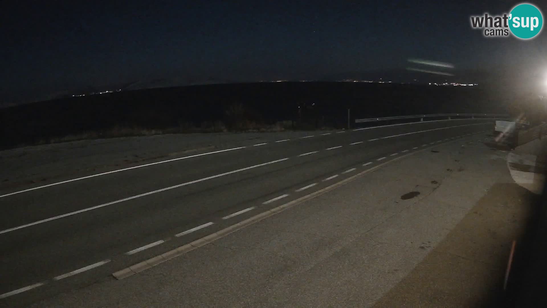 Webcam Adria-Autobahn D8 bei SENJ – Blick auf die Insel KRK