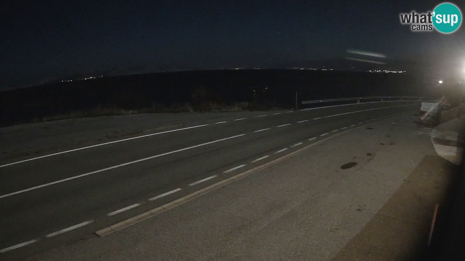 Webcam autoroute Adriatique D8 près de SENJ – vue sur l’île de KRK