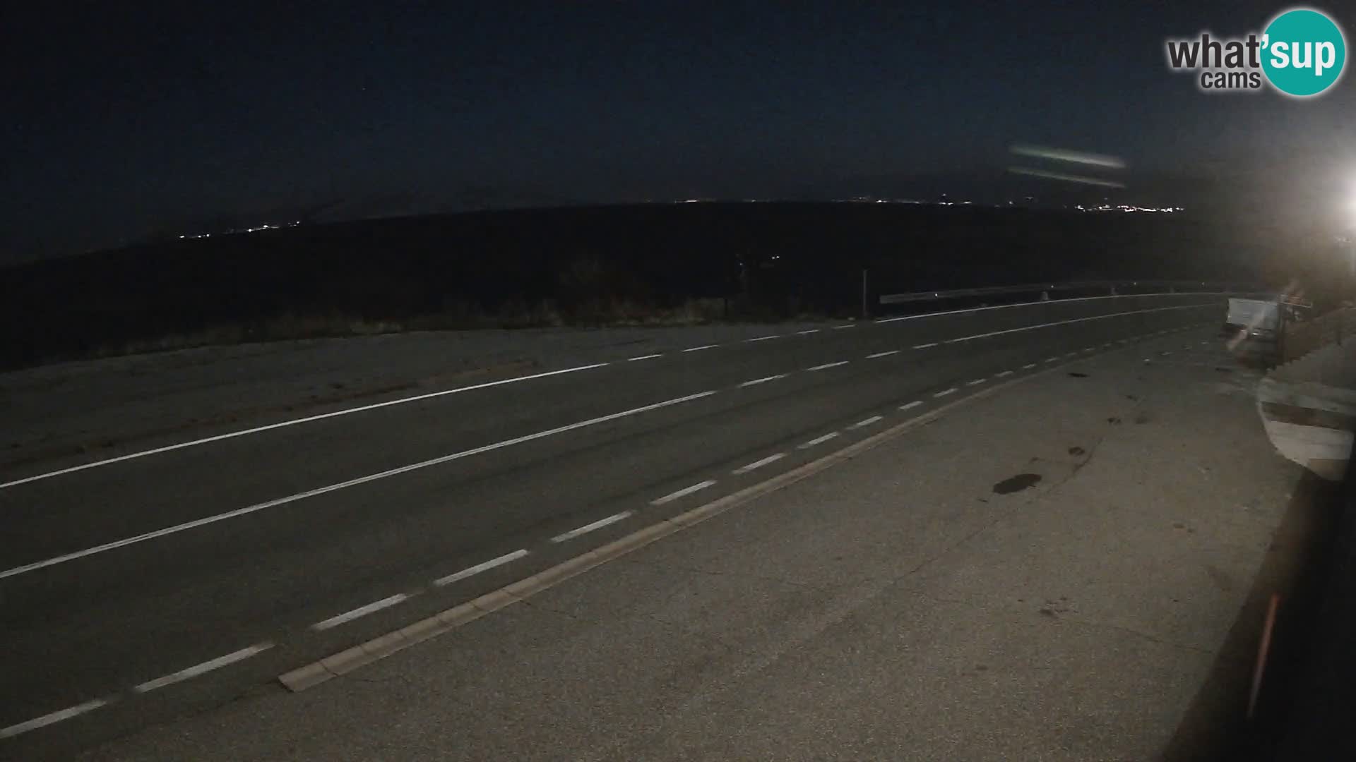 Webcam Adria-Autobahn D8 bei SENJ – Blick auf die Insel KRK