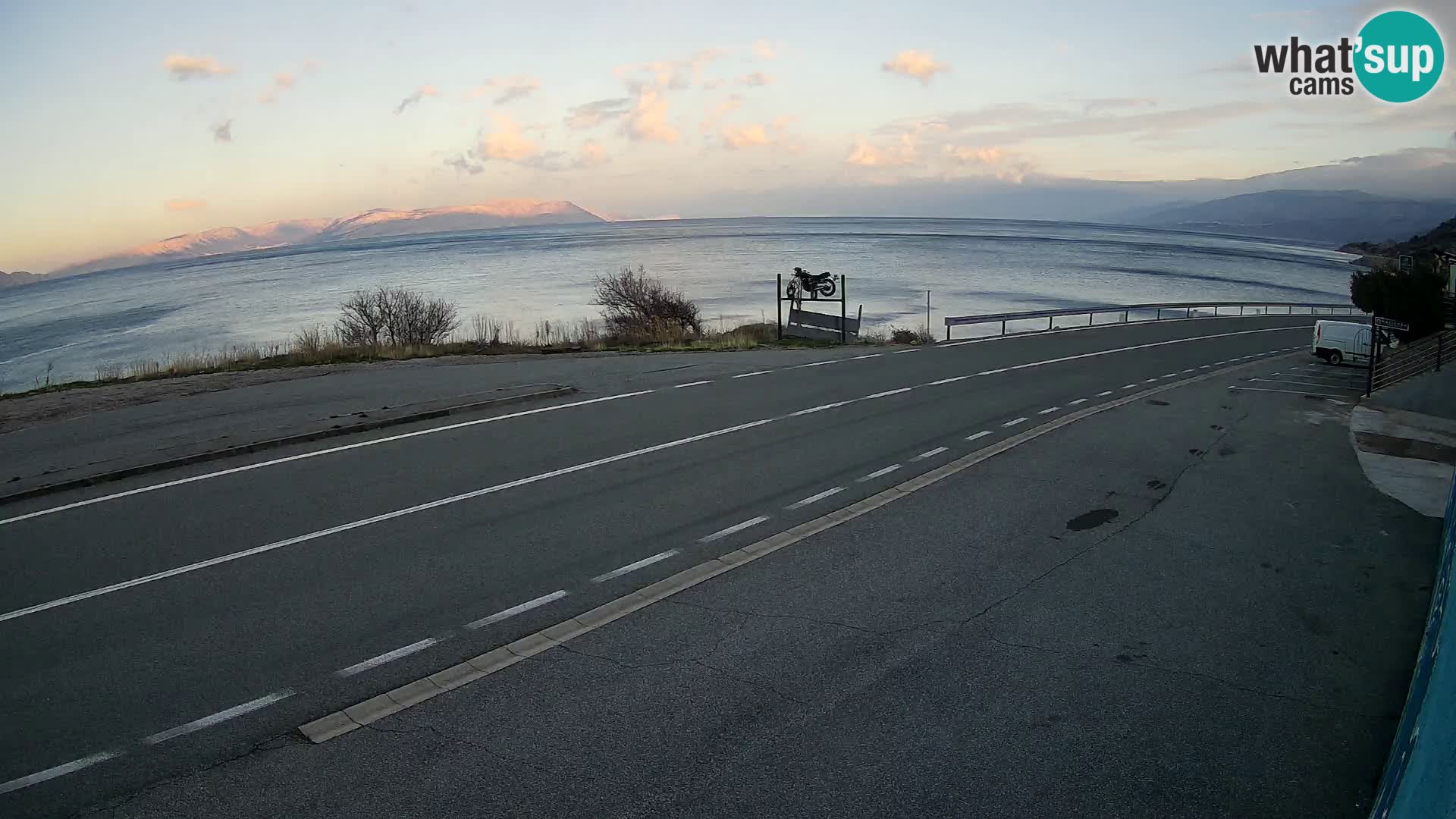 Webcam statale Adriatica D8 vicino SEGNA – Panorama su VEGLIA