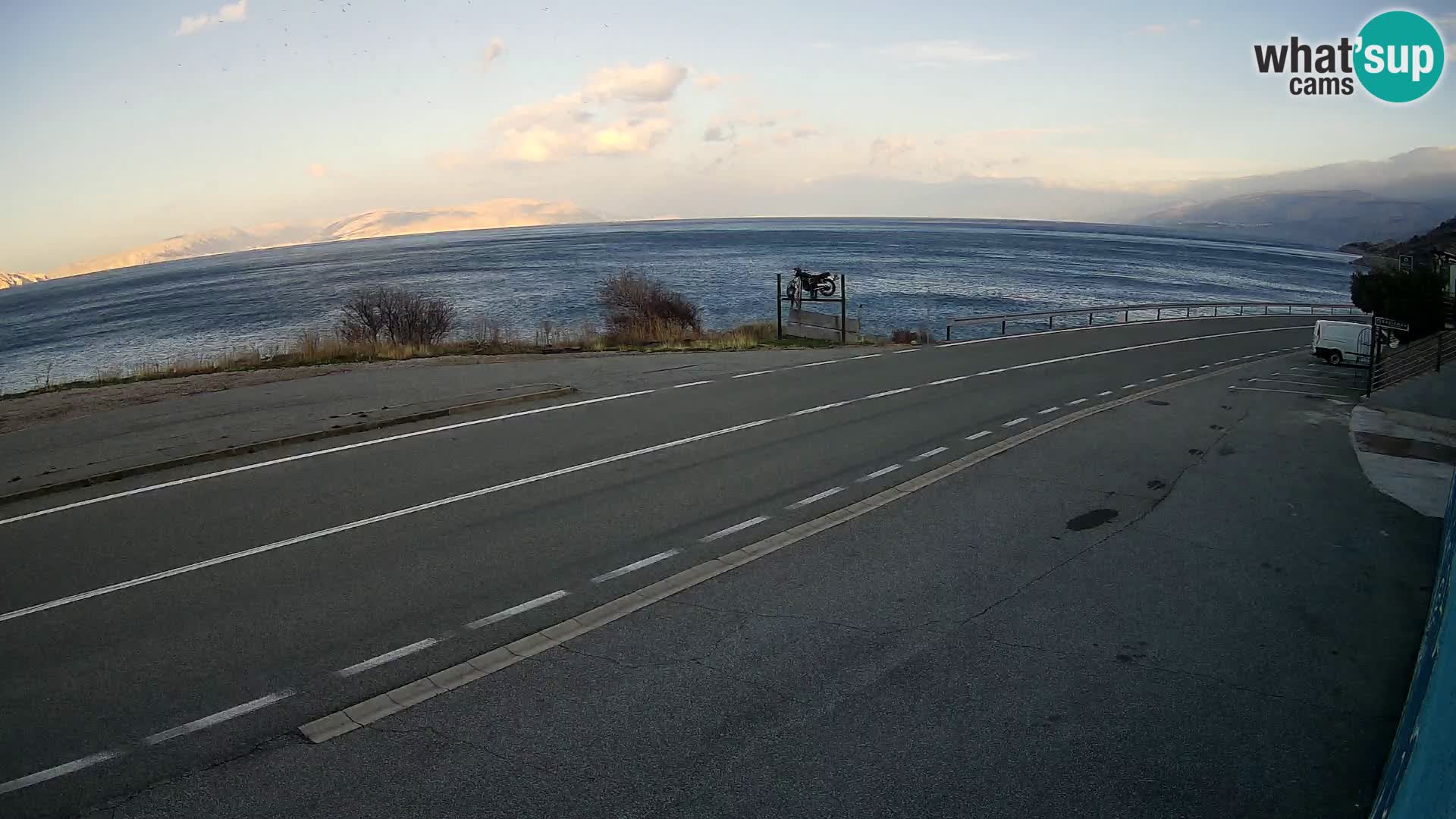 Webcam statale Adriatica D8 vicino SEGNA – Panorama su VEGLIA