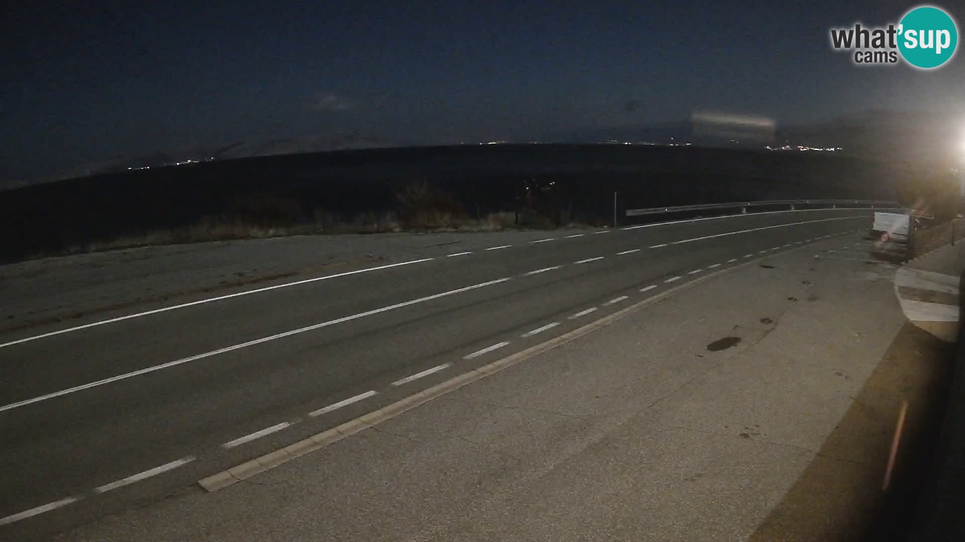 Web kamera Jadranska Magistrala kod SENJa – pogled na KRK