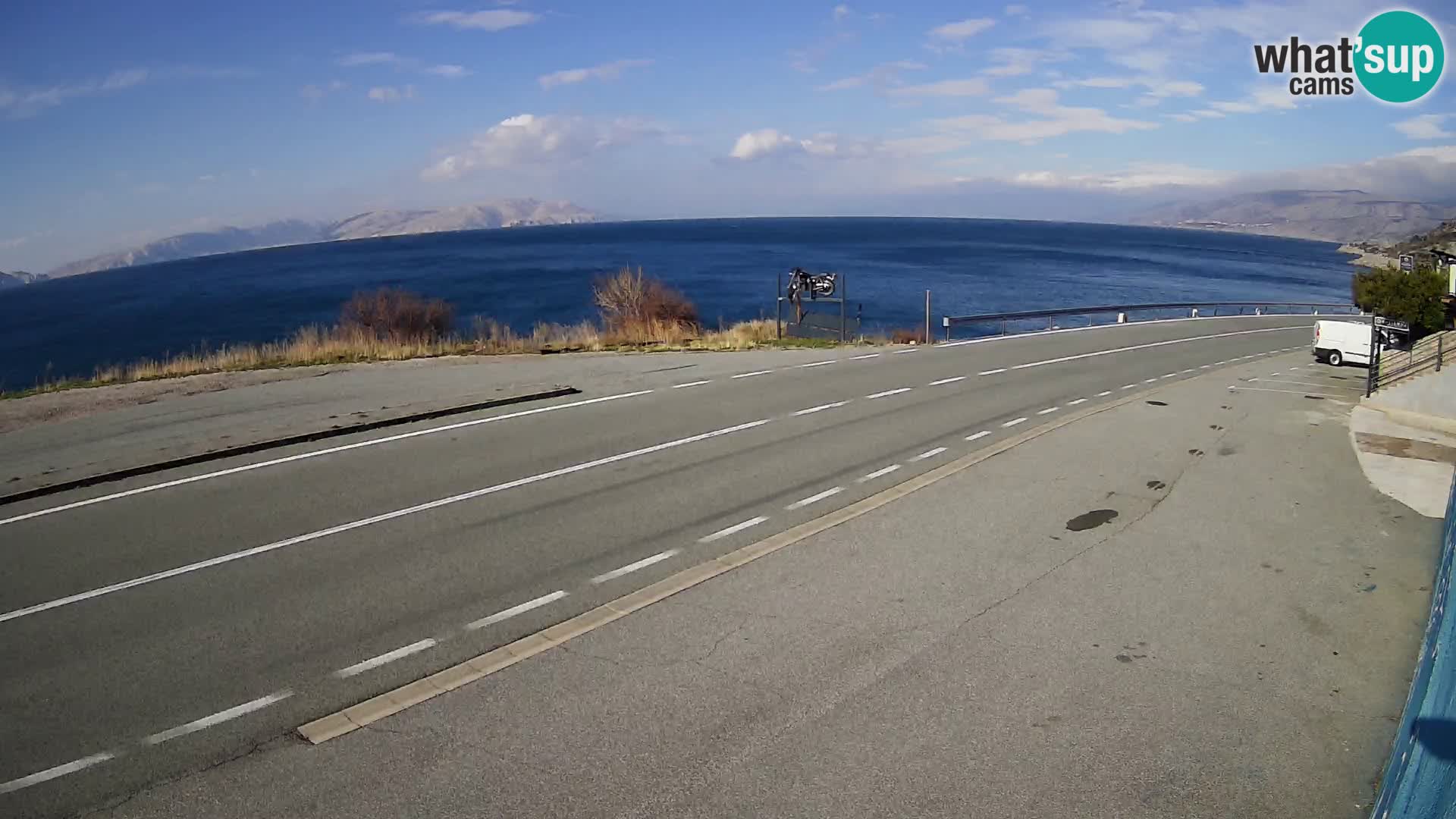 Webcam statale Adriatica D8 vicino SEGNA – Panorama su VEGLIA